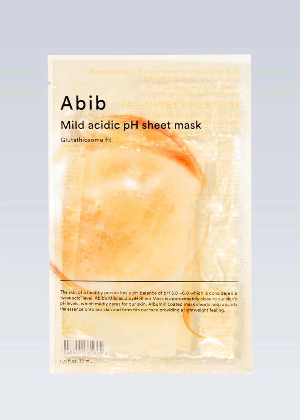 Abib Mild Acidic pH Sheet Mask Glutathiosome Fit