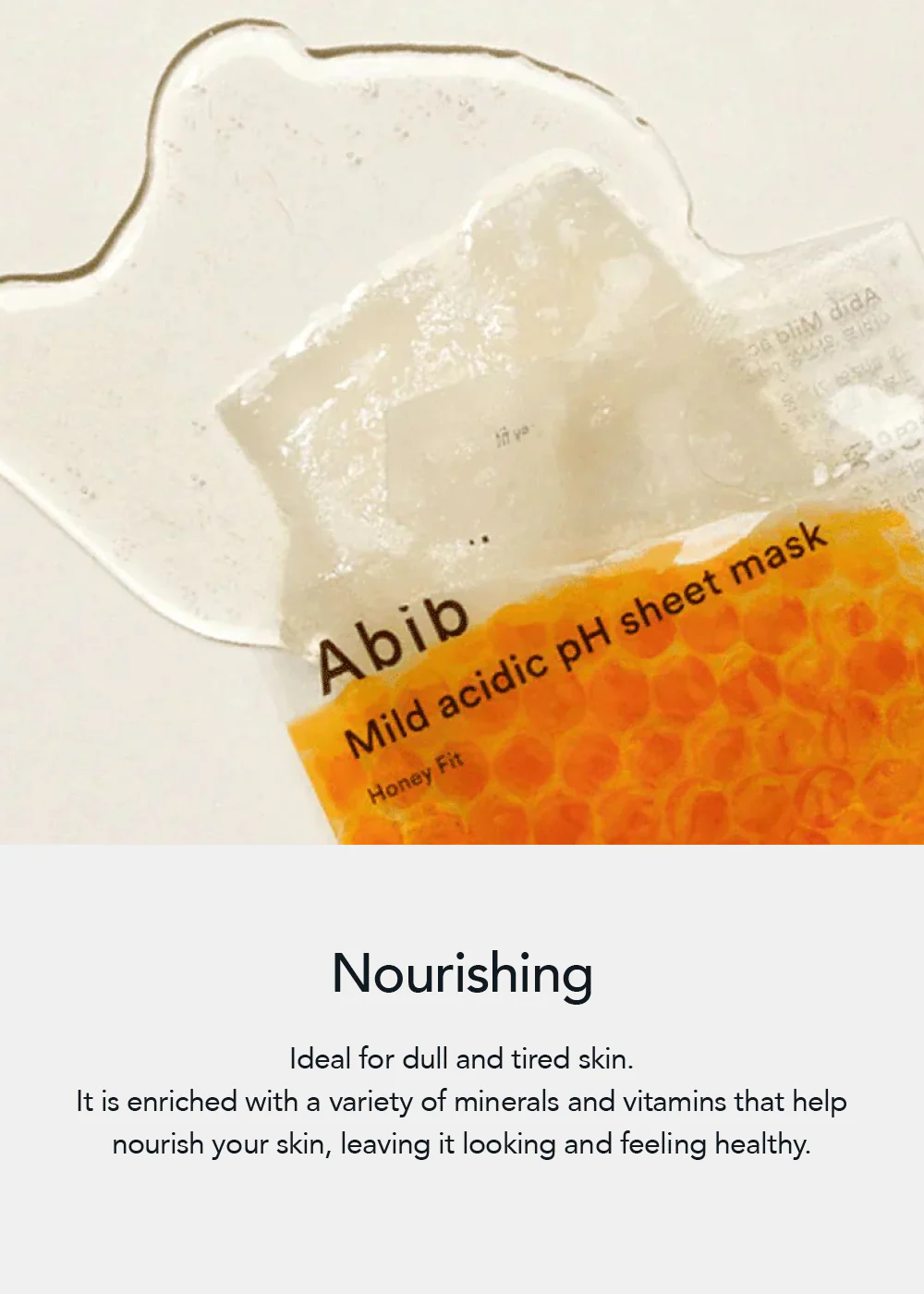 Abib Mild Acidic pH Sheet Mask Honey Fit - Image 3