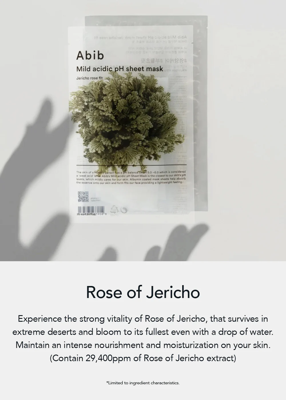 Abib Mild Acidic pH Sheet Mask Jericho Rose Fit - Image 2