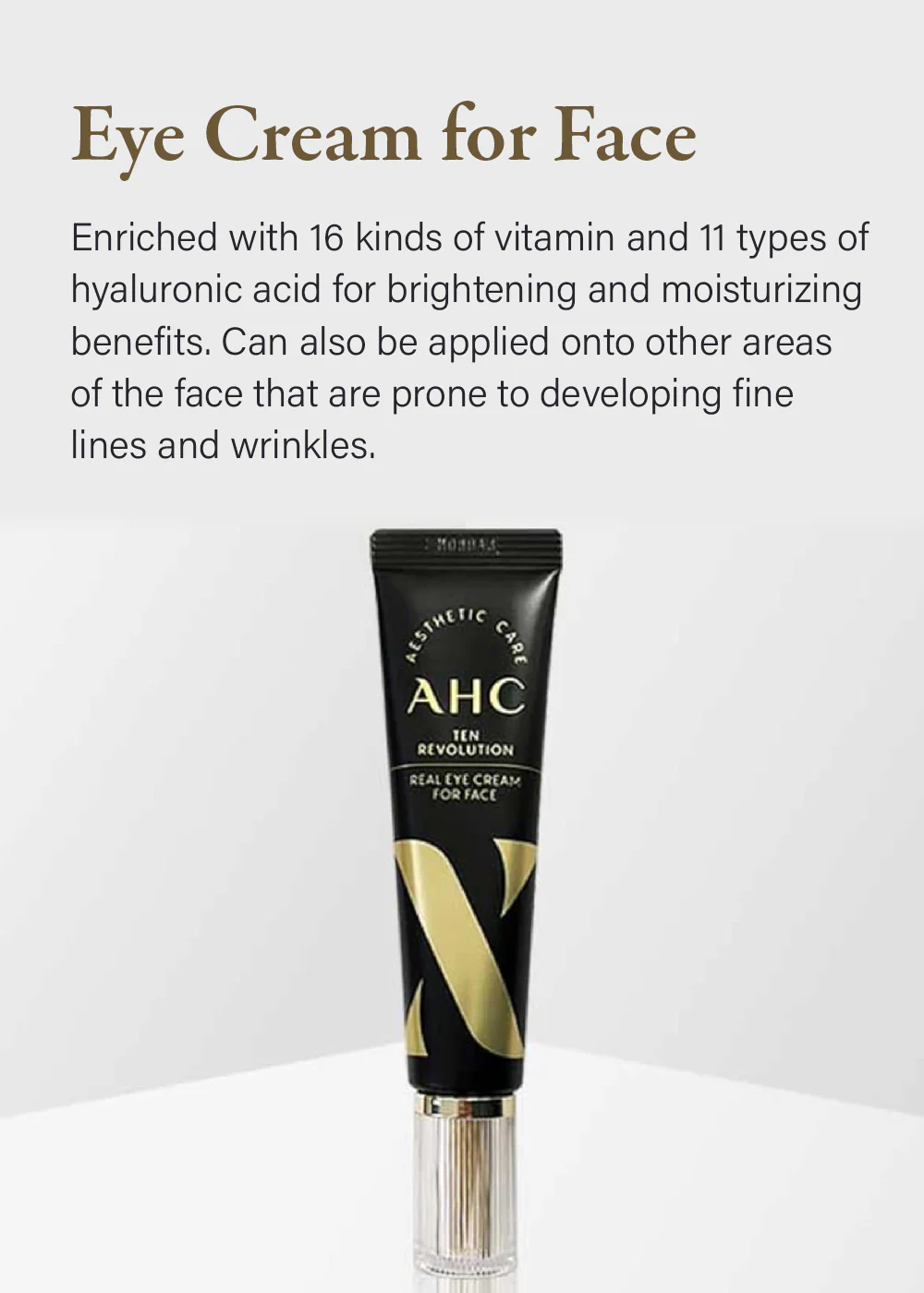 AHC Ten Revolution Real Eye Cream For Face 30ml - Image 3