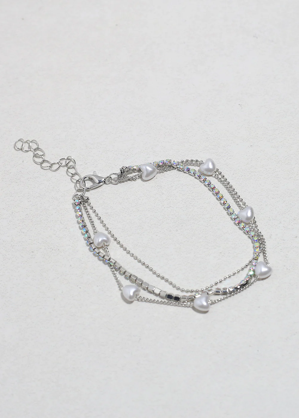 Amour Glow Heart Layered Bracelet