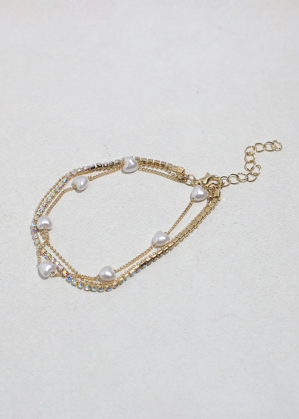 Amour Glow Heart Layered Bracelet - Image 2