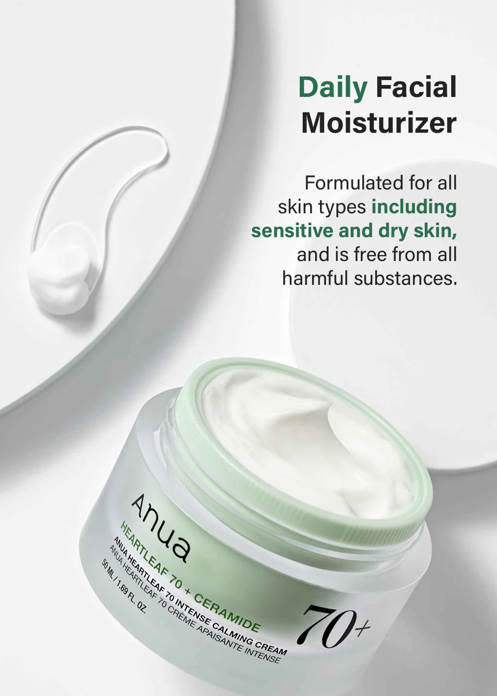 Anua Heartleaf 70 Intense Calming Cream 50ml - Image 4