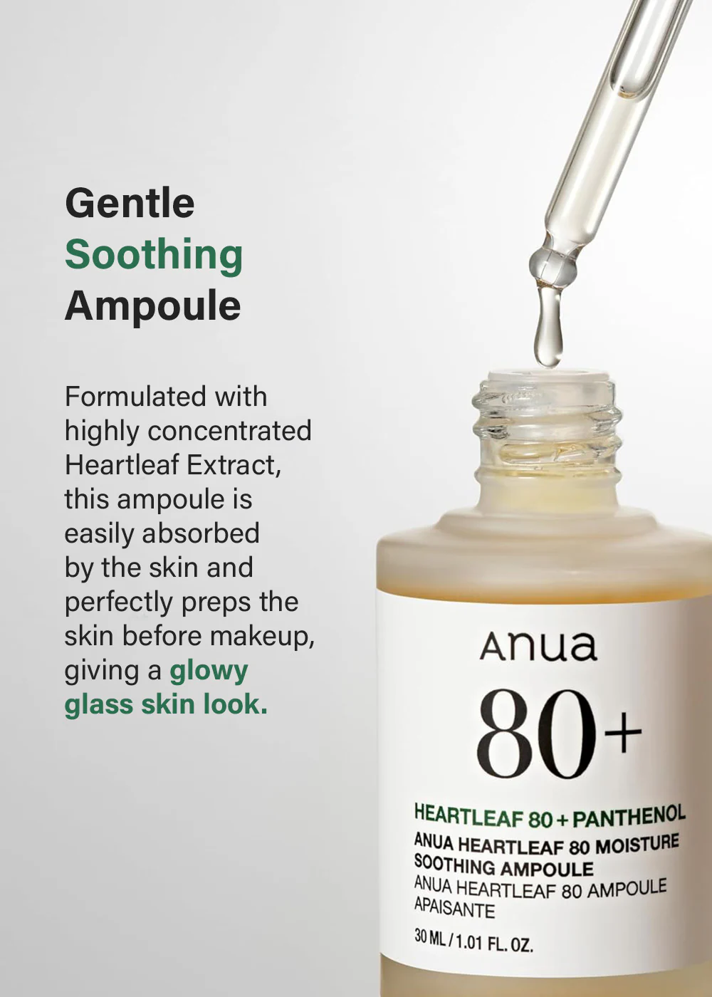 Anua Heartleaf 80 Moisture Soothing Ampoule 30ml - Image 4