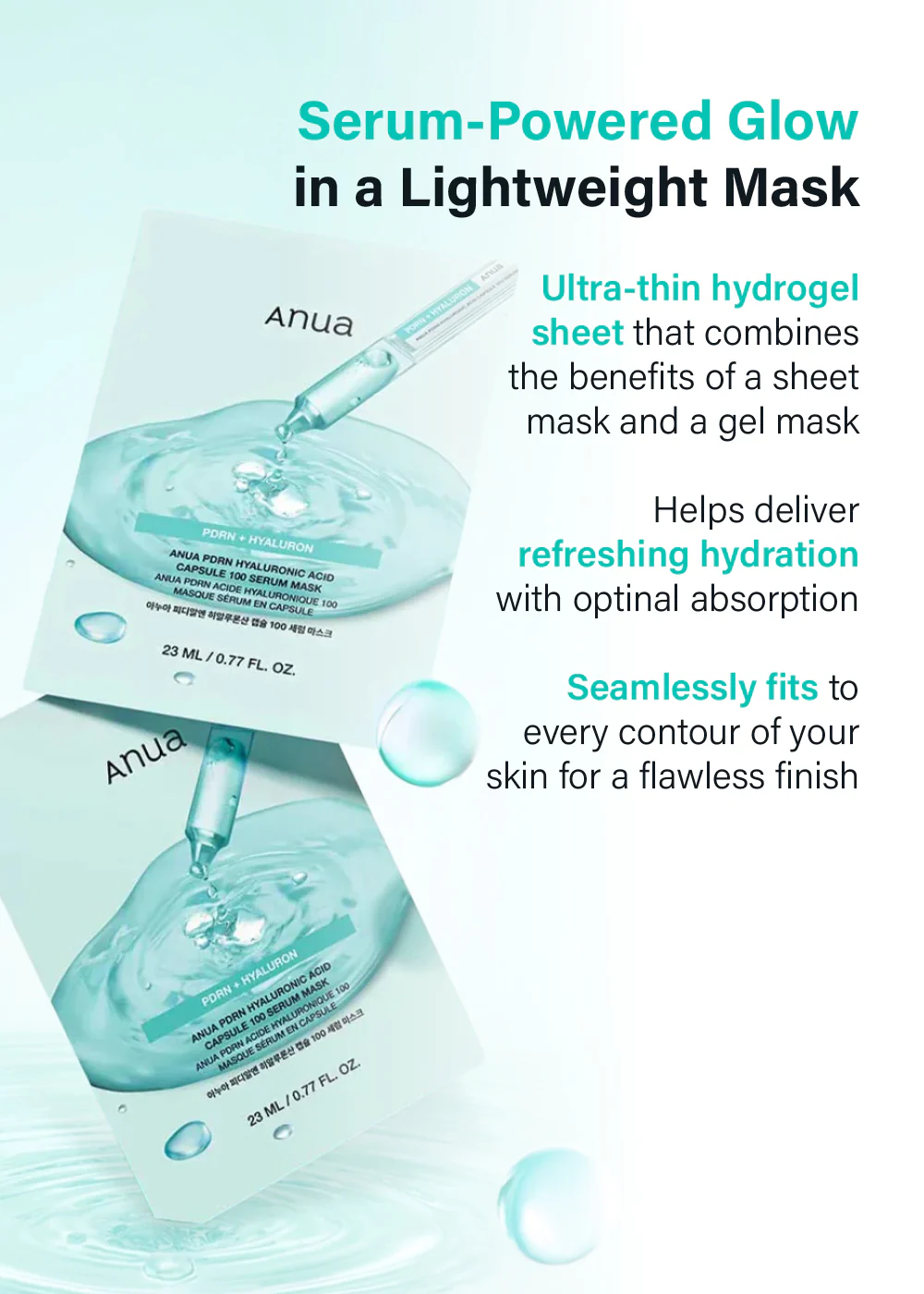 Anua PDRN Hyaluronic Acid Capsule 100 Serum Mask - Image 2