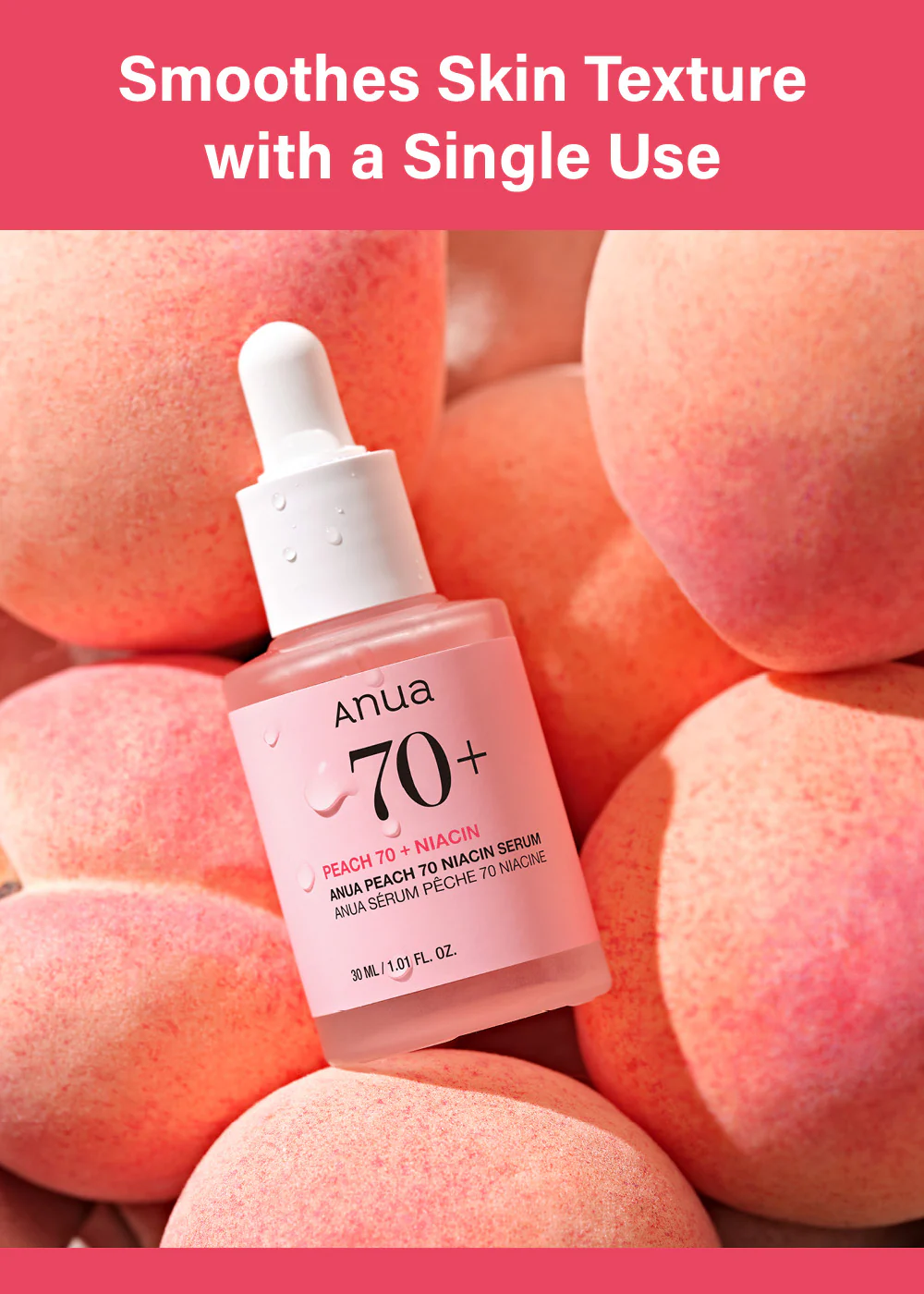 Anua Peach 70 Niacin Serum 30ml - Image 3