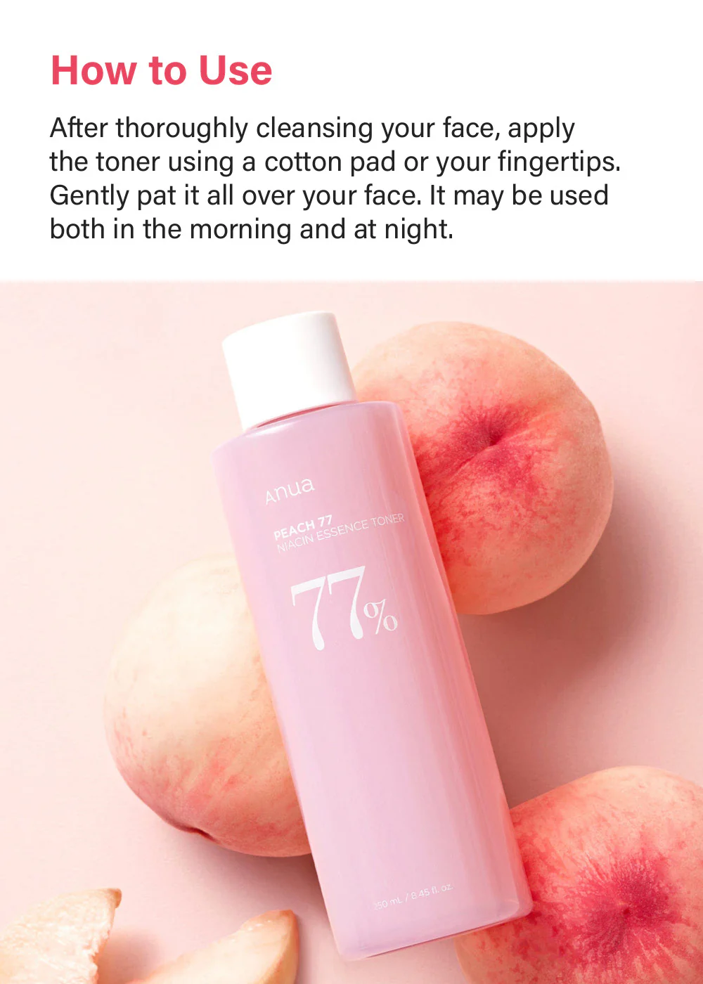 Anua Peach 77 Niacin Essence Toner 250ml - Image 6