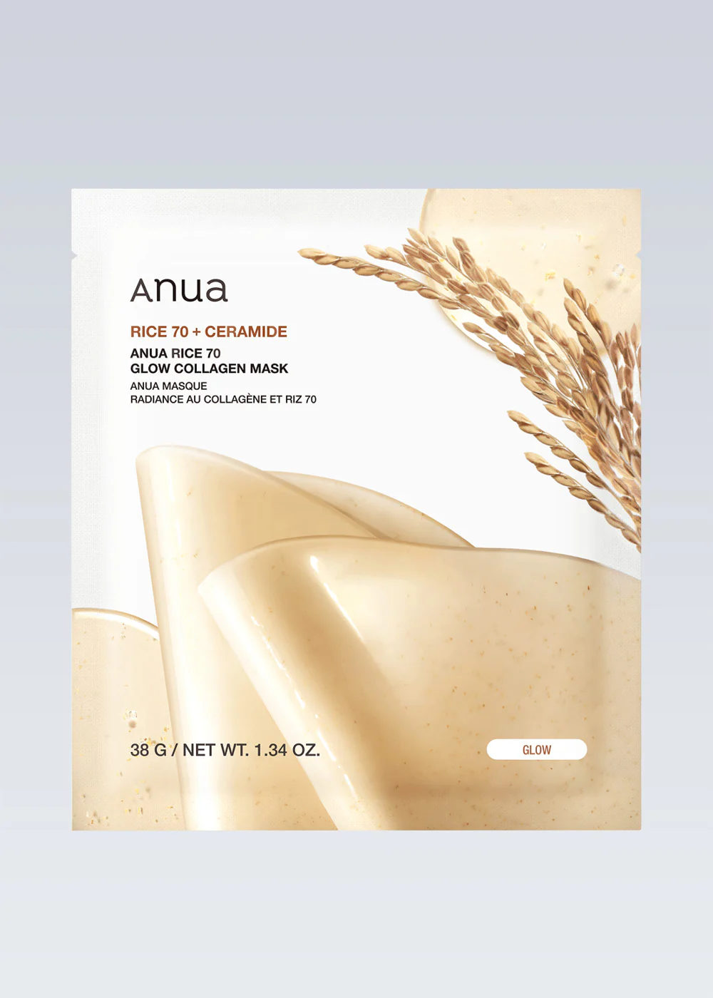Anua Rice 70 Glow Collagen Mask