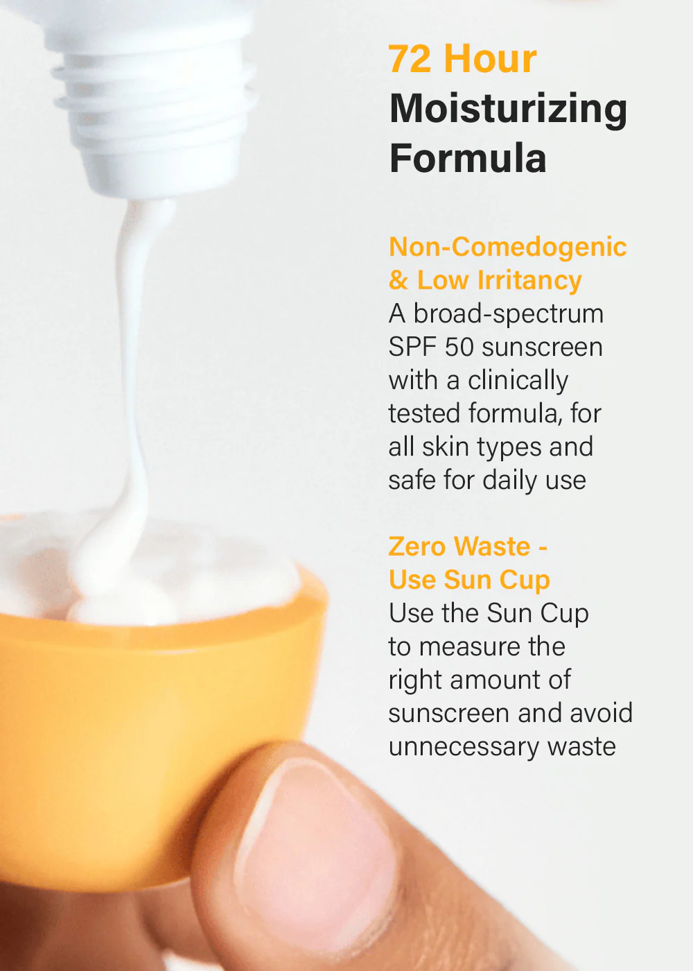 Anua Zero Cast Moisturizing Finish Sunscreen 50ml - Image 2