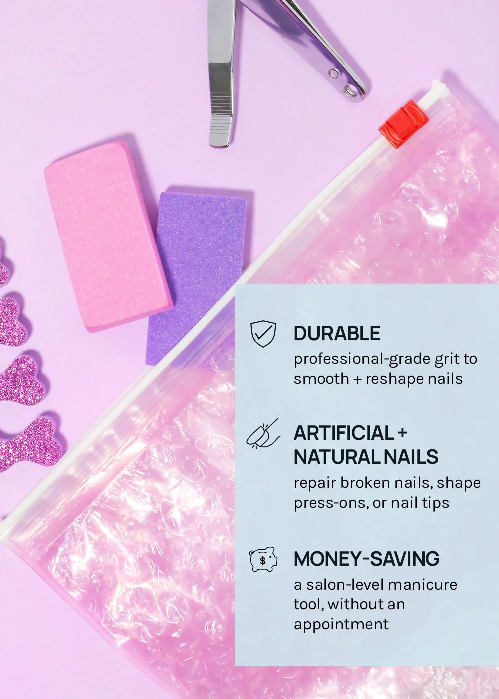 AOA 2 Piece Nail Buffers Set - Image 4