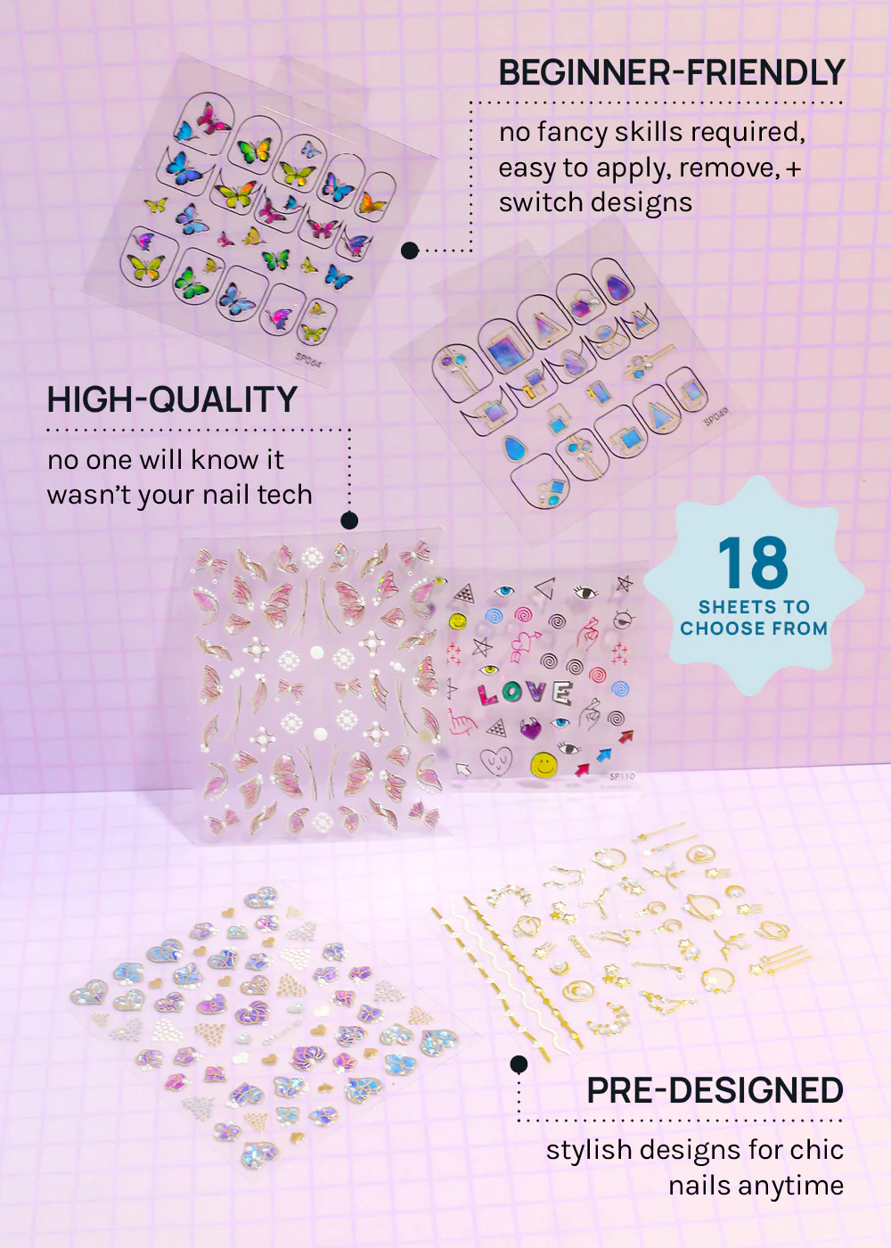 AOA 3D Nail Art Decals - Image 5