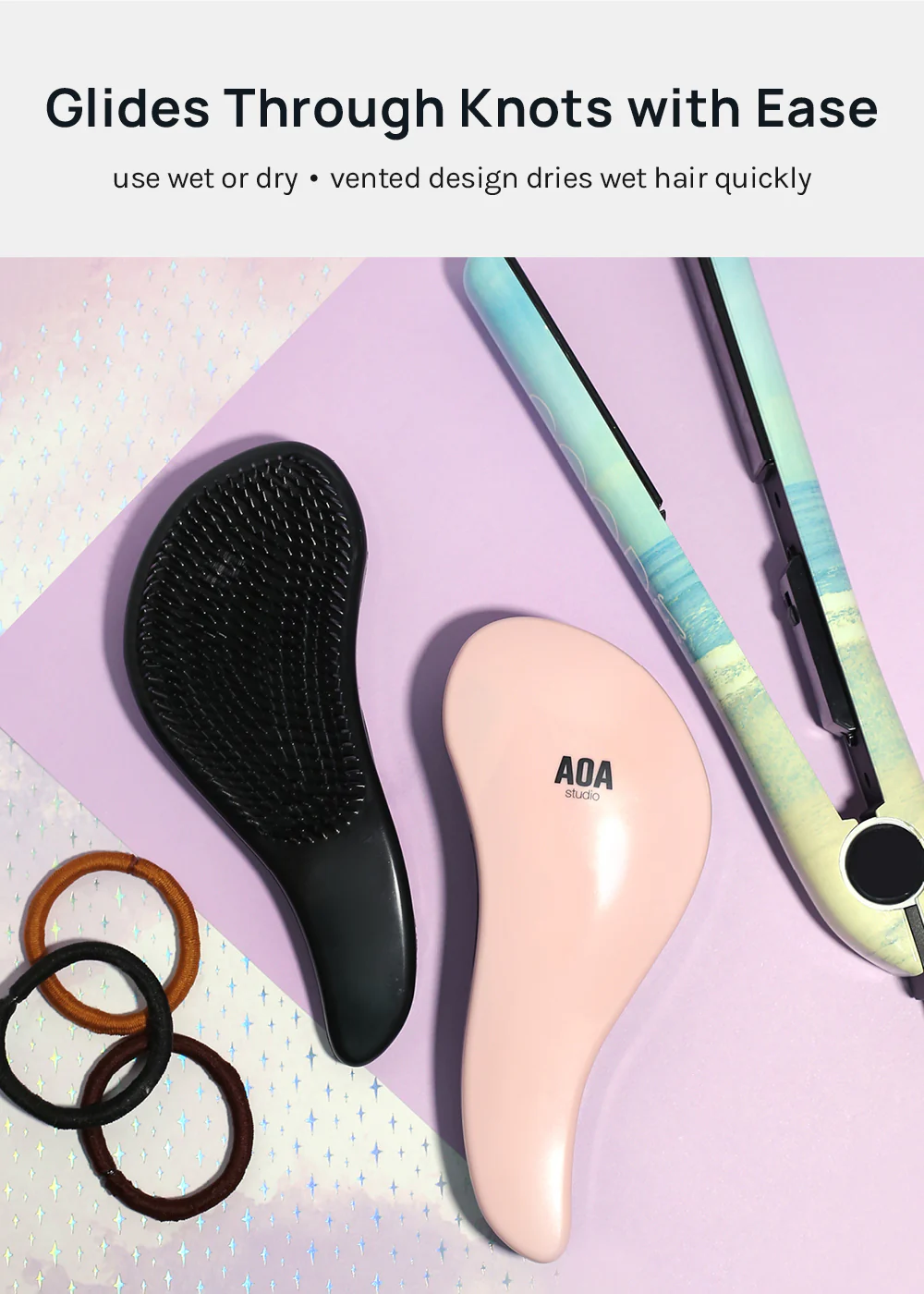 AOA Detangling Hair Brush - Image 3