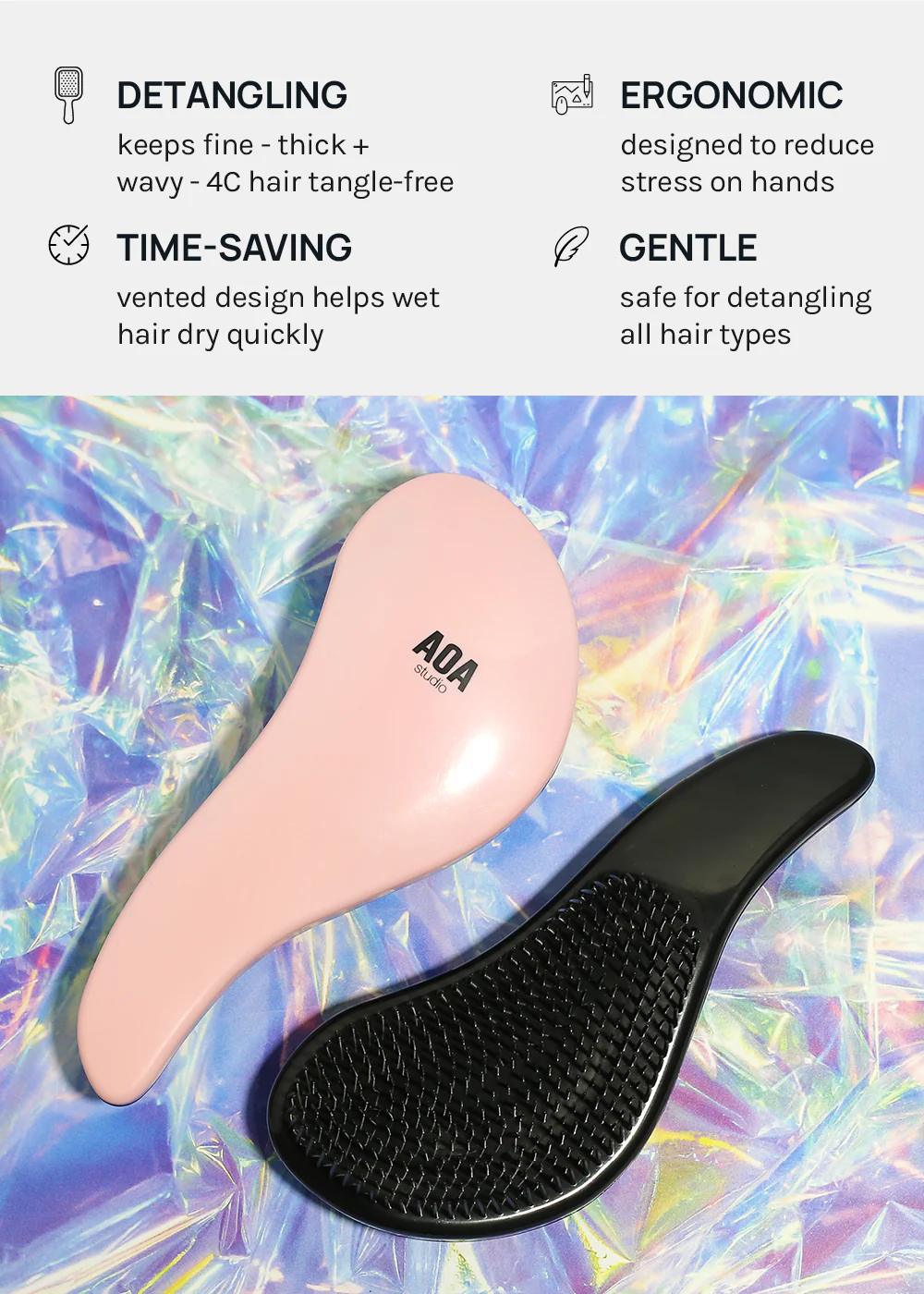 AOA Detangling Hair Brush - Image 4