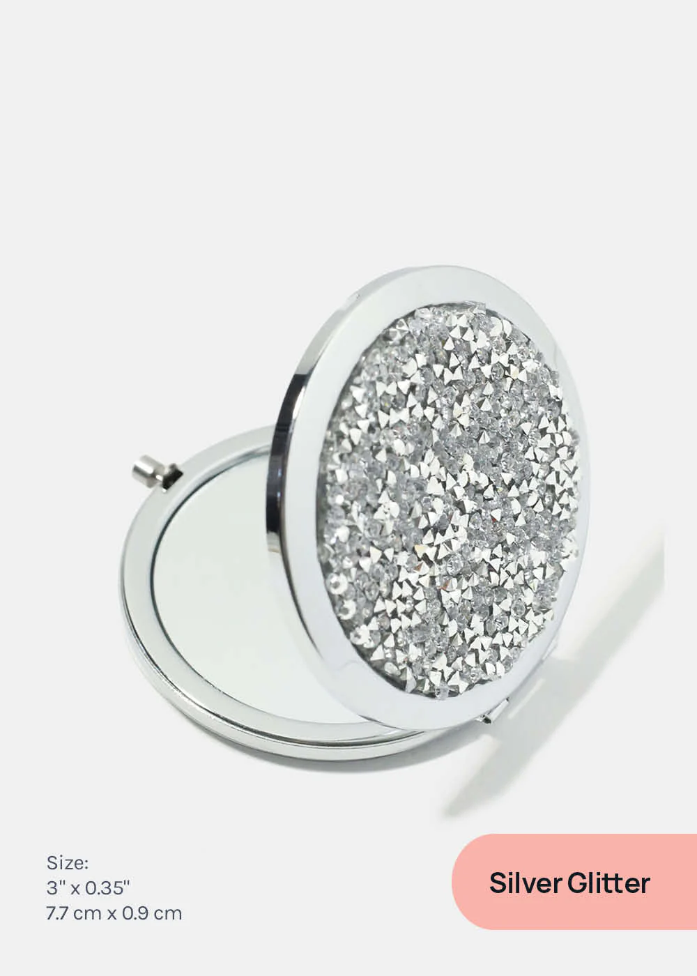 AOA A+ Magnifying Double-Sided Compact Mirror - Glitter - Image 4