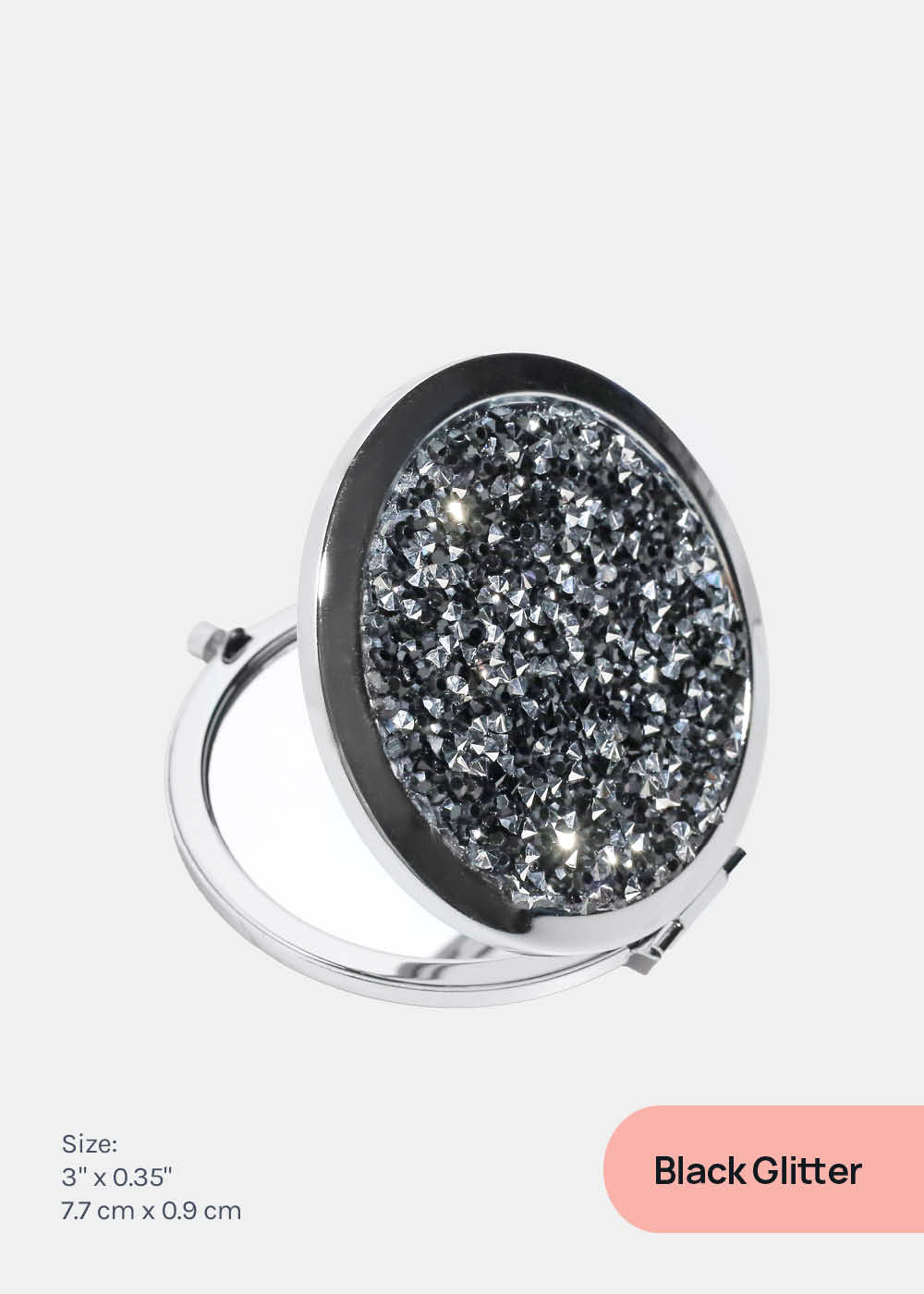 AOA A+ Magnifying Double-Sided Compact Mirror - Glitter - Image 6