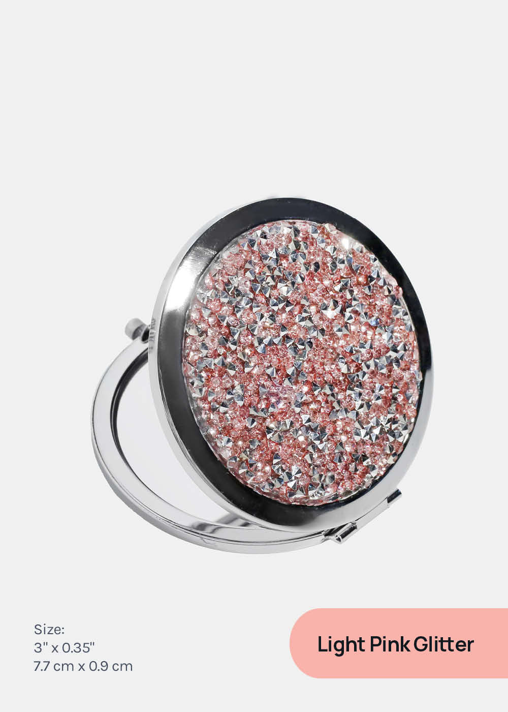 AOA A+ Magnifying Double-Sided Compact Mirror - Glitter - Image 7