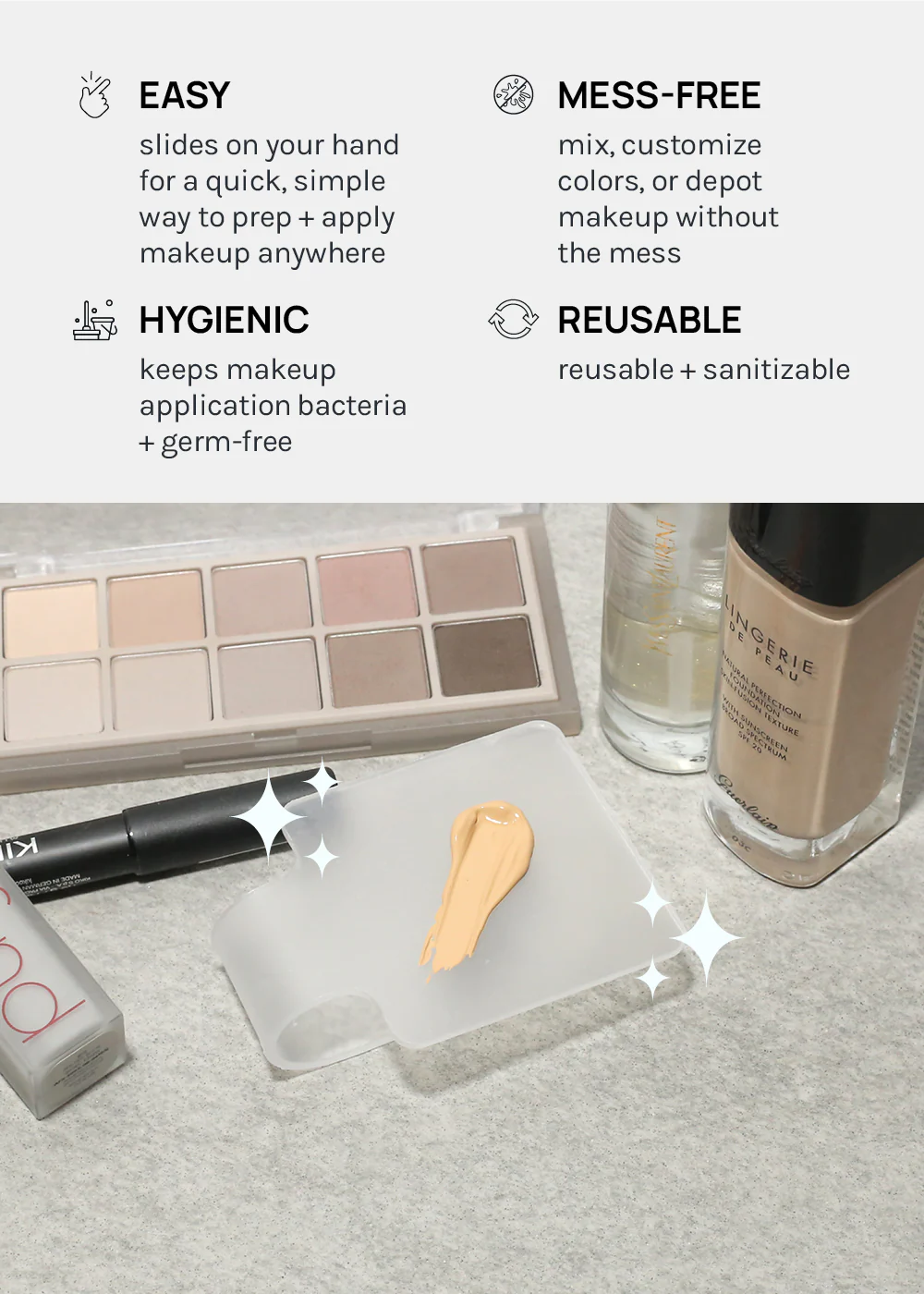 AOA Acrylic Makeup Hand Palette - Image 4