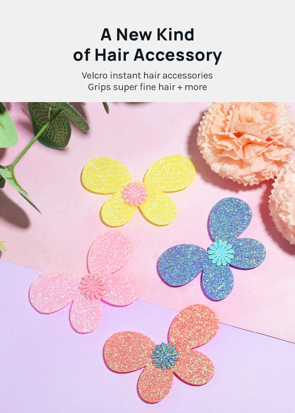 Miss A Anti-Slip Hair Grippers - Butterflies - Image 2