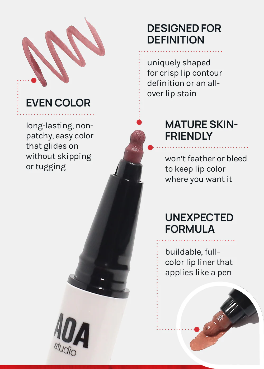AOA Artista Liquid Lip Liner - Image 5