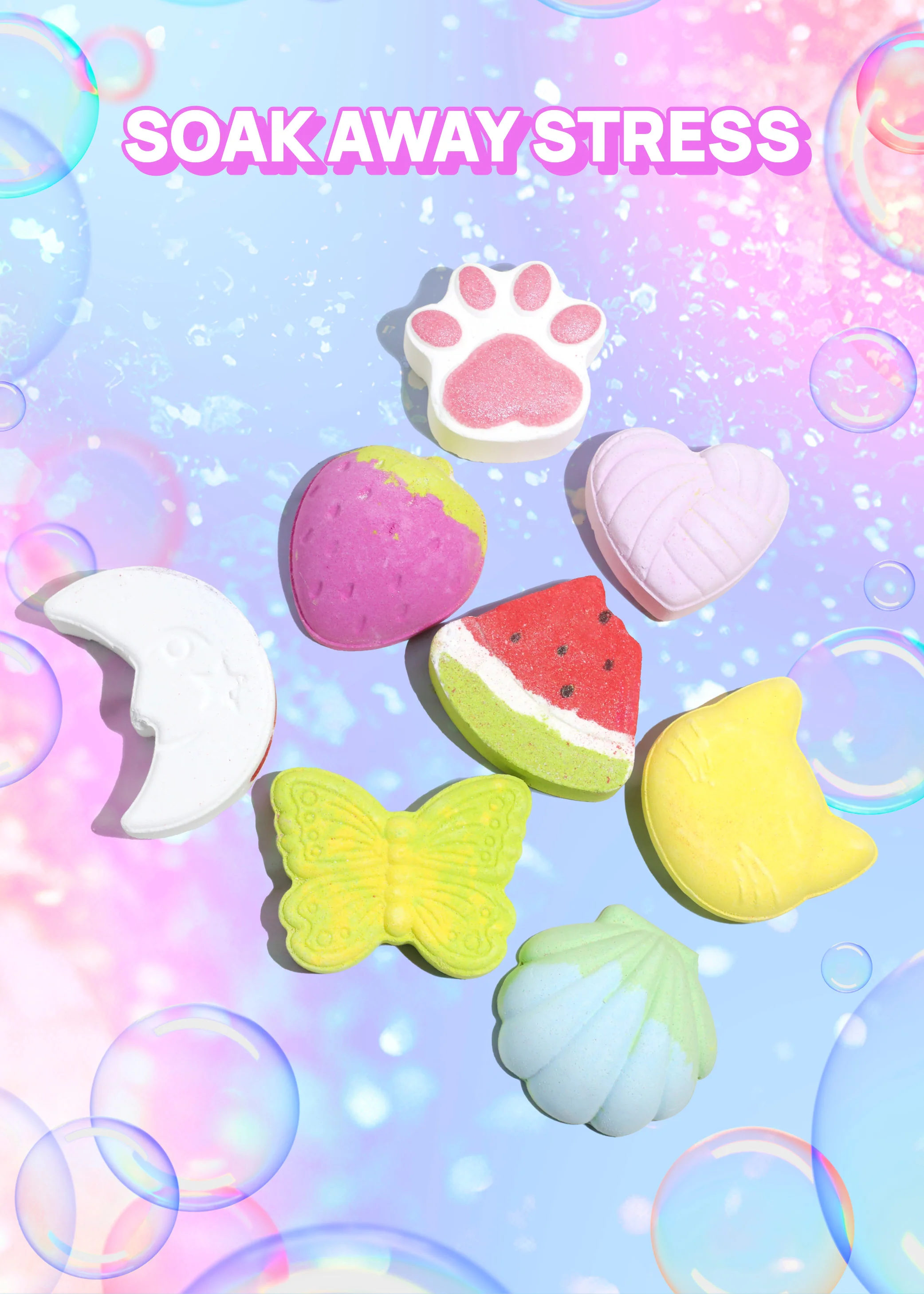 AOA Bath Bomb - Moonlit Rainbow - Image 2