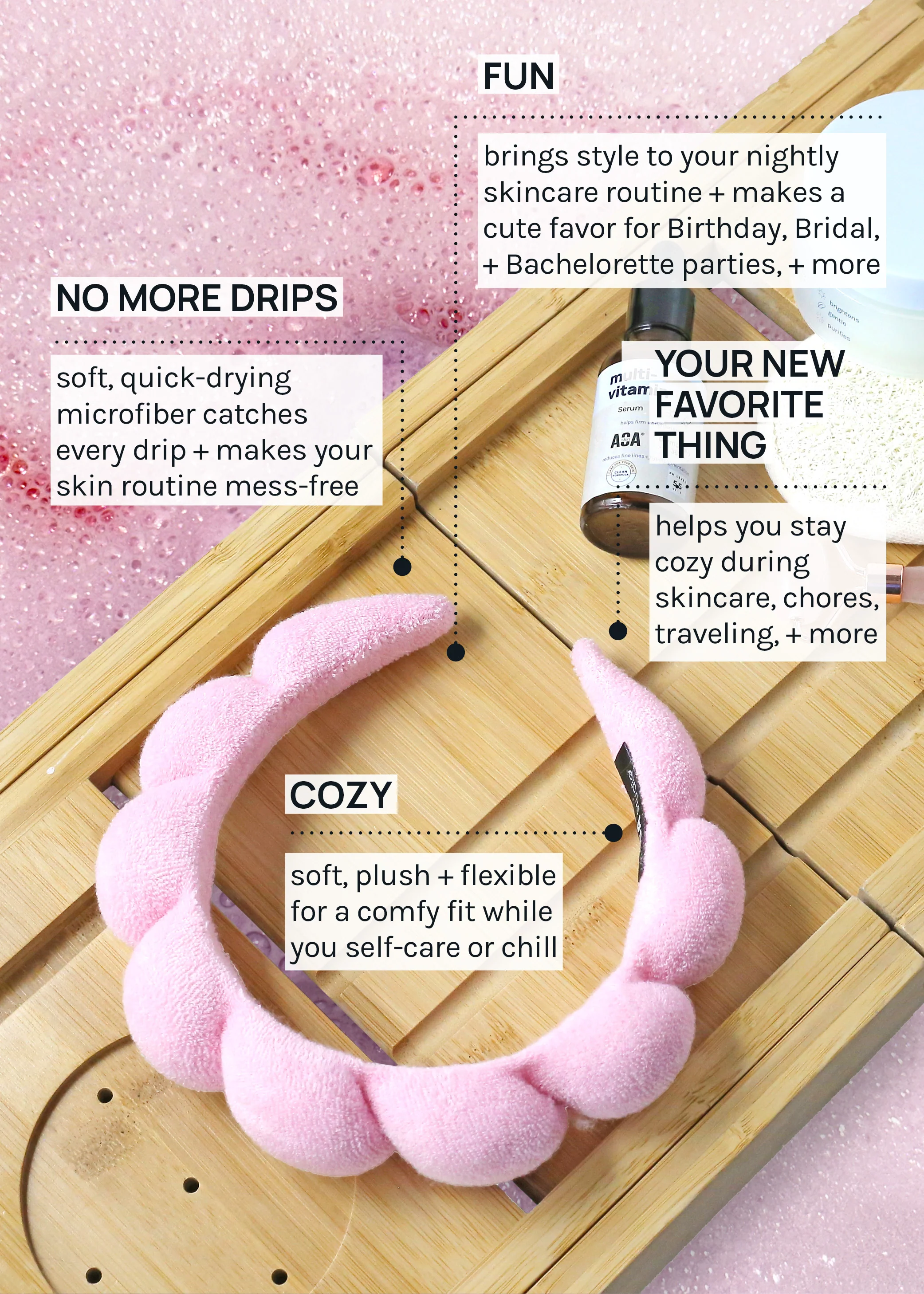 AOA Bubble Spa Headband - Image 4