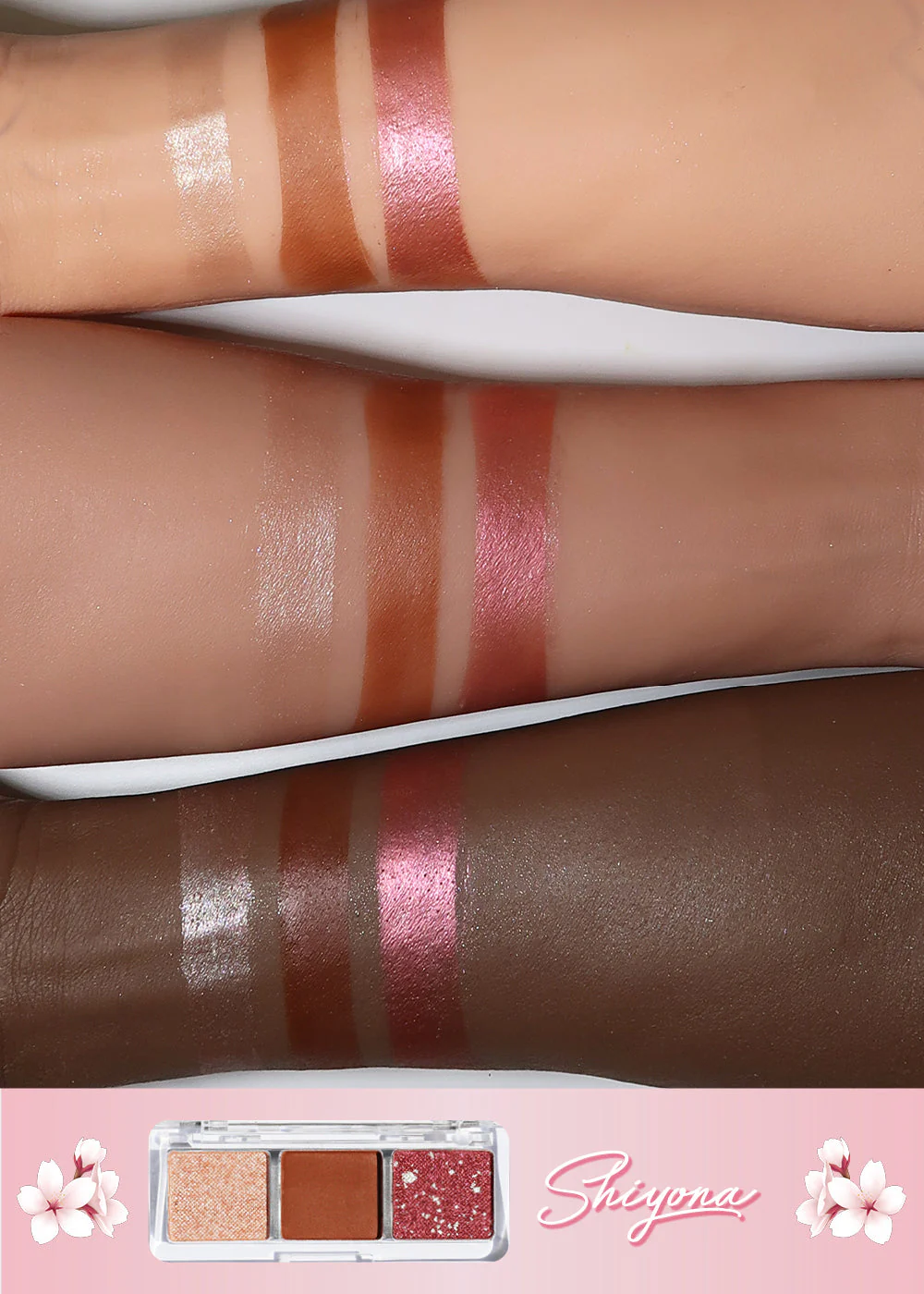 AOA Cherry Blossom 3-Color Eyeshadow Palettes - Image 10