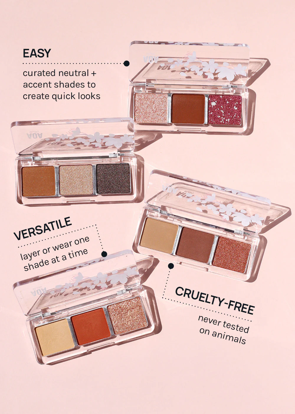 AOA Cherry Blossom 3-Color Eyeshadow Palettes - Image 5
