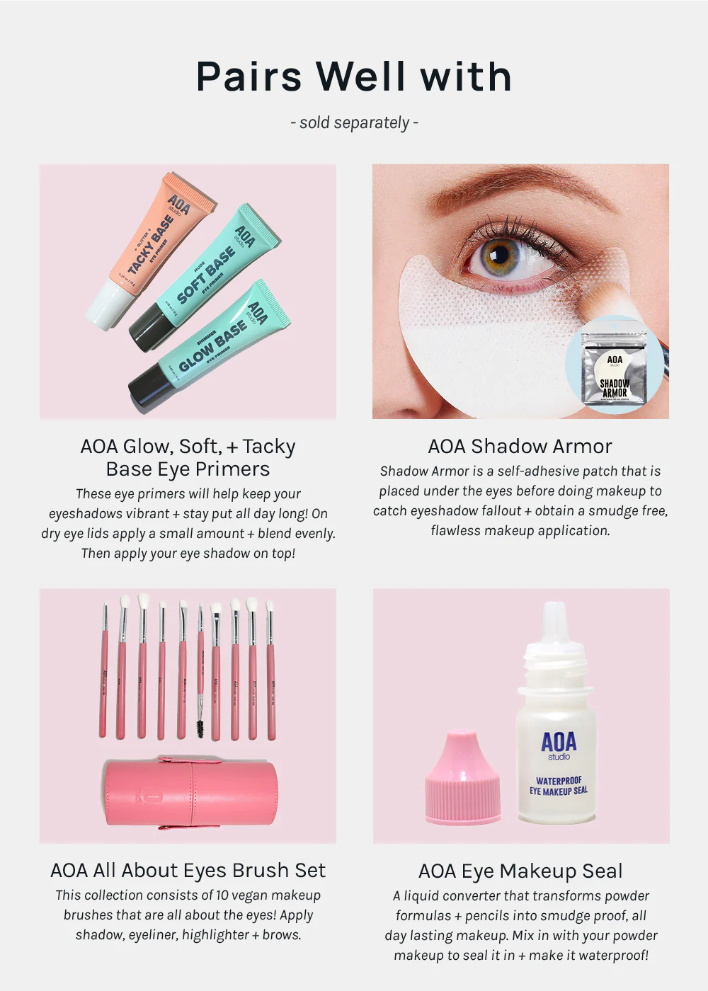 AOA Cherry Blossom 3-Color Eyeshadow Palettes - Image 8
