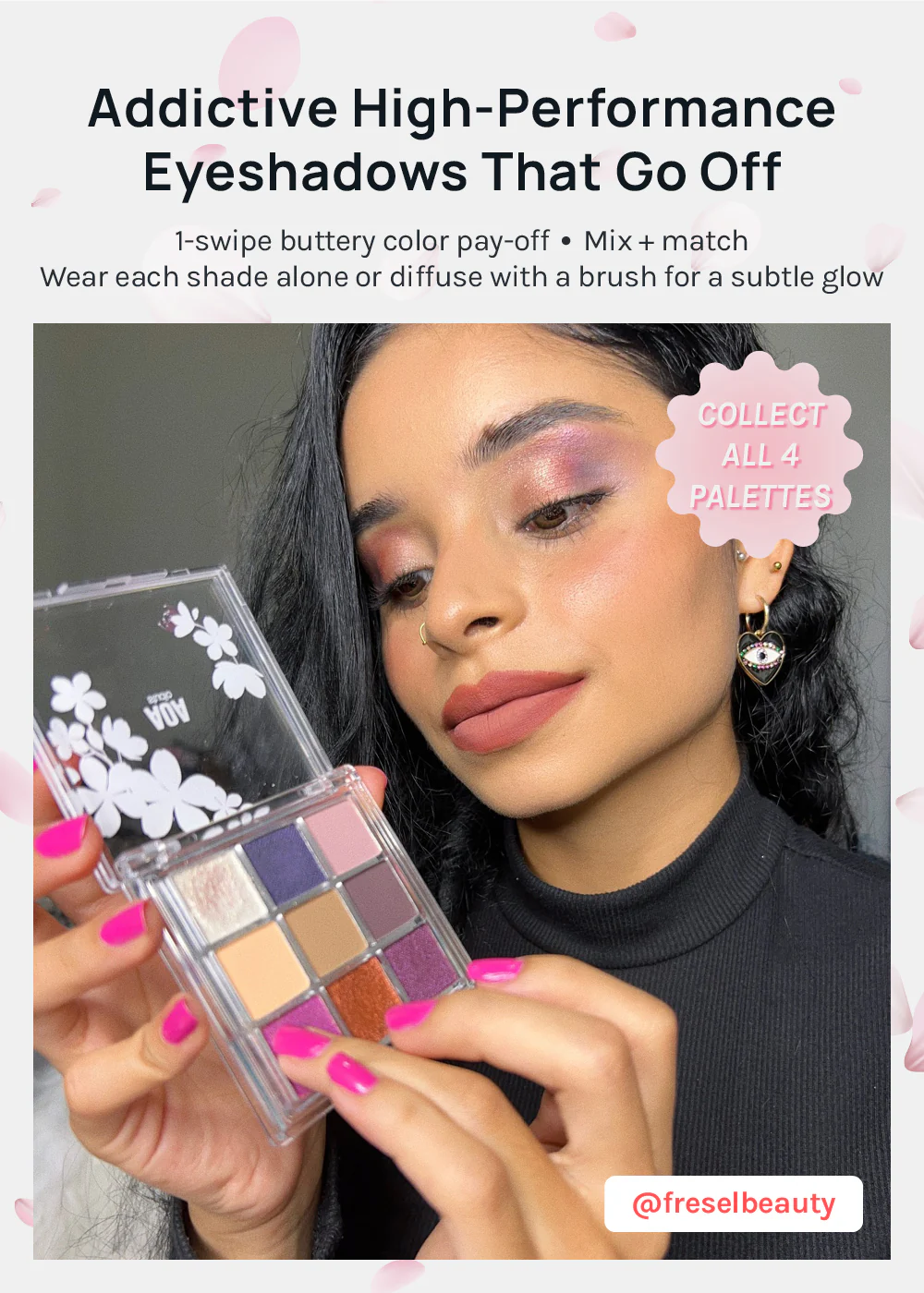 AOA Cherry Blossom 9-Color Eyeshadow Palettes - Image 2
