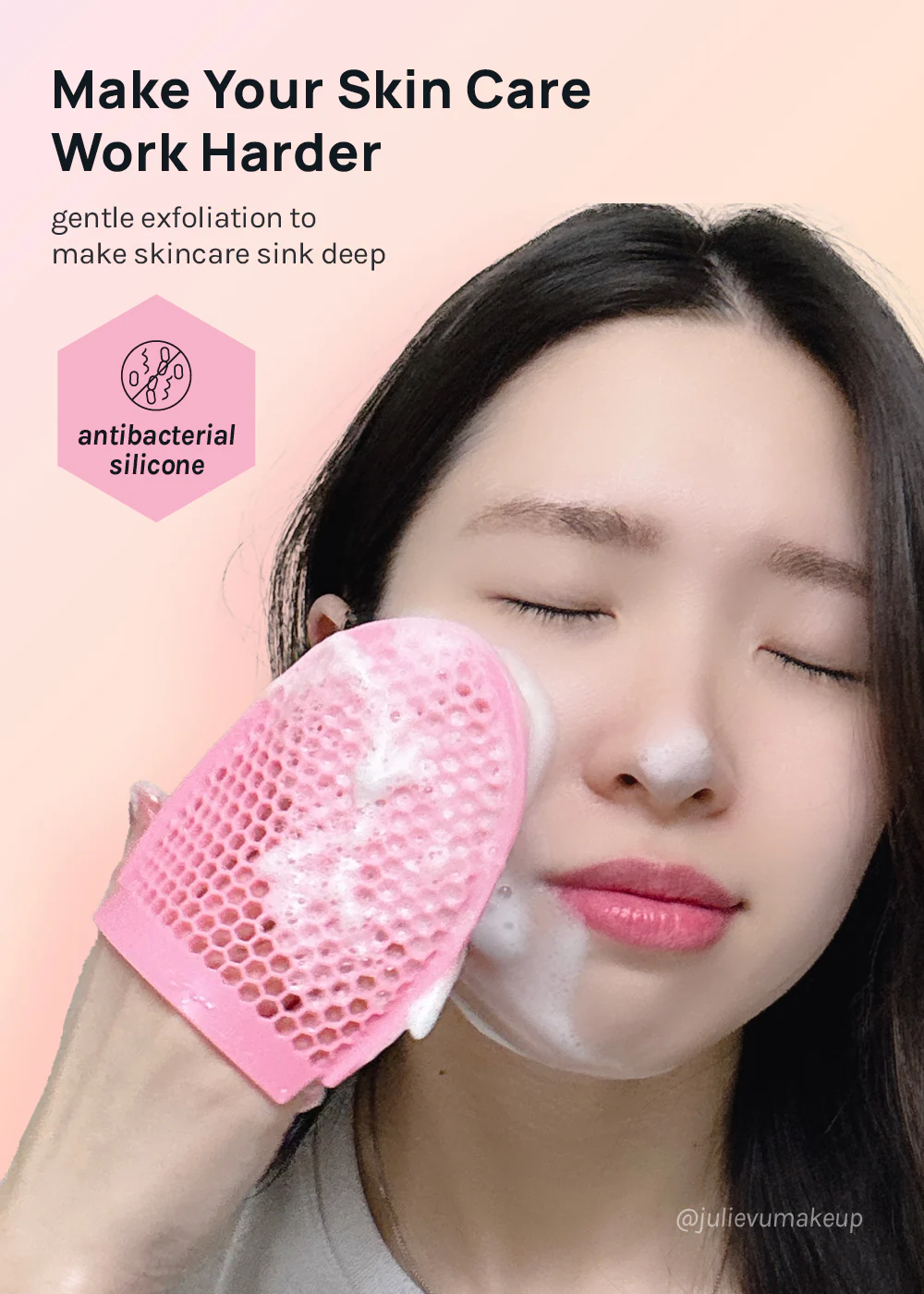 AOA Clear Skin Exfoliating Face Mitt - Image 2