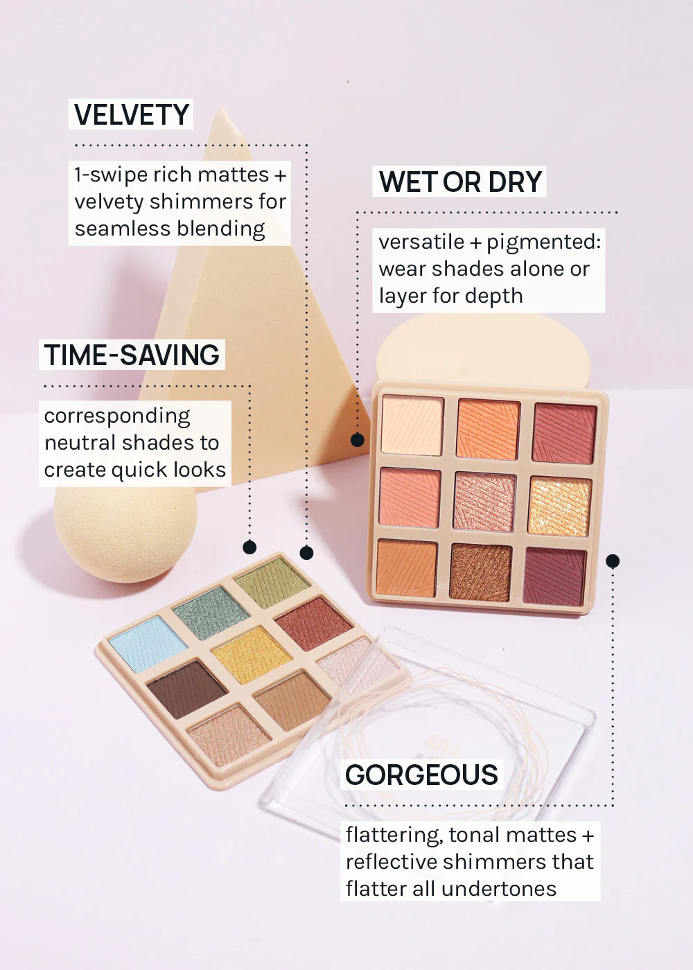 AOA Colorful Canvas 9 Color Eyeshadow Palette - Image 5