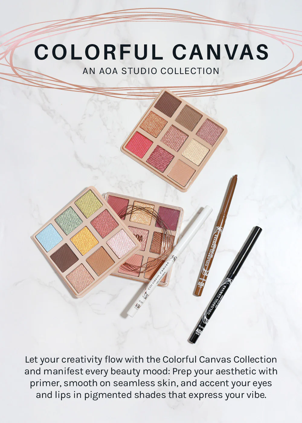 AOA Colorful Canvas 9 Color Eyeshadow Palette - Image 6