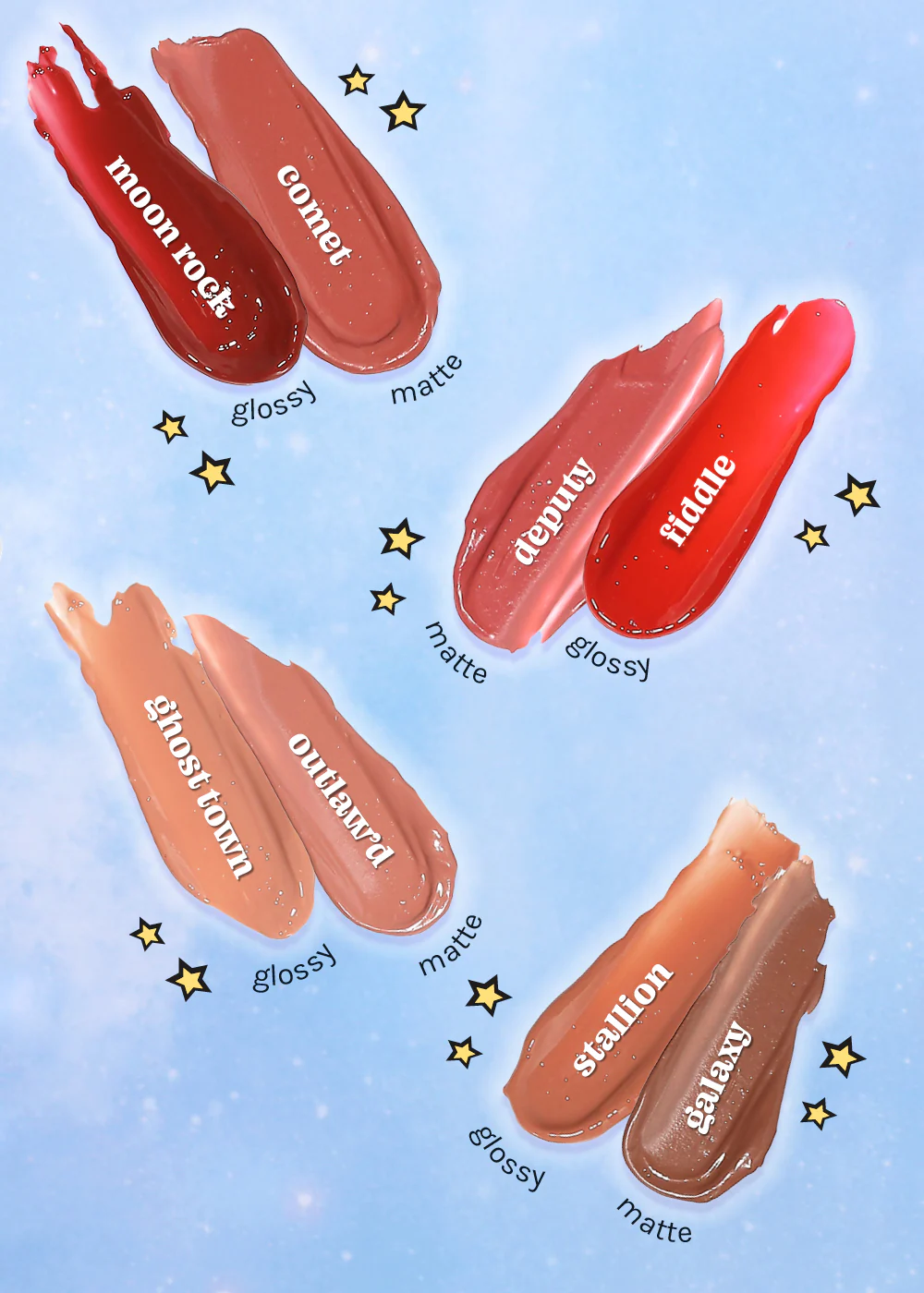 AOA Cosmic Cowgirl Lip Gloss - Matte + Glossy - Image 4