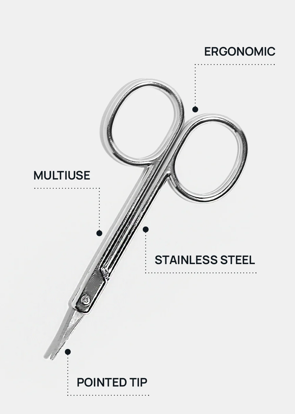 AOA Curved Grooming Beauty Scissors - Image 2
