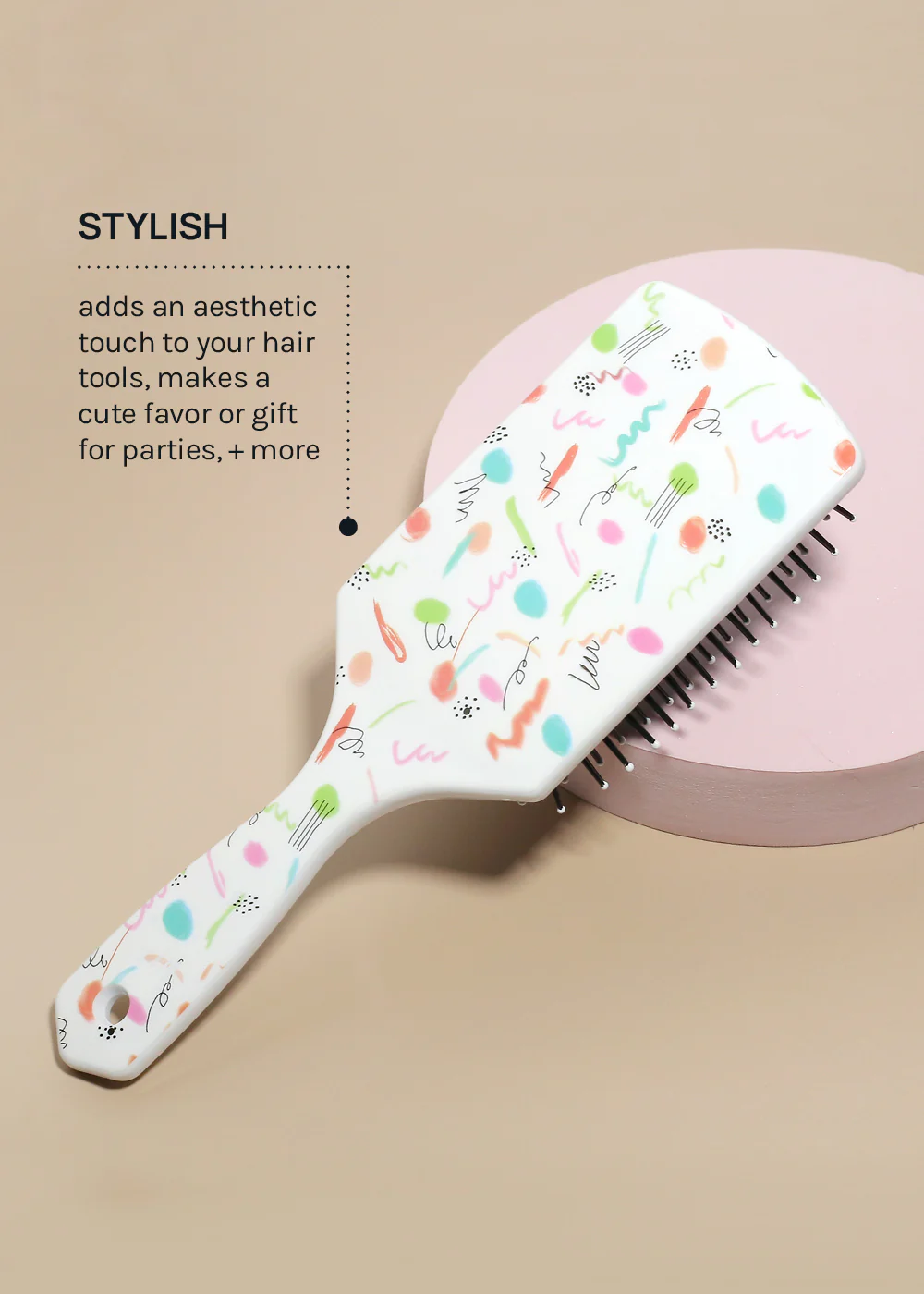 AOA Detangling Paddle Brush - White - Image 3