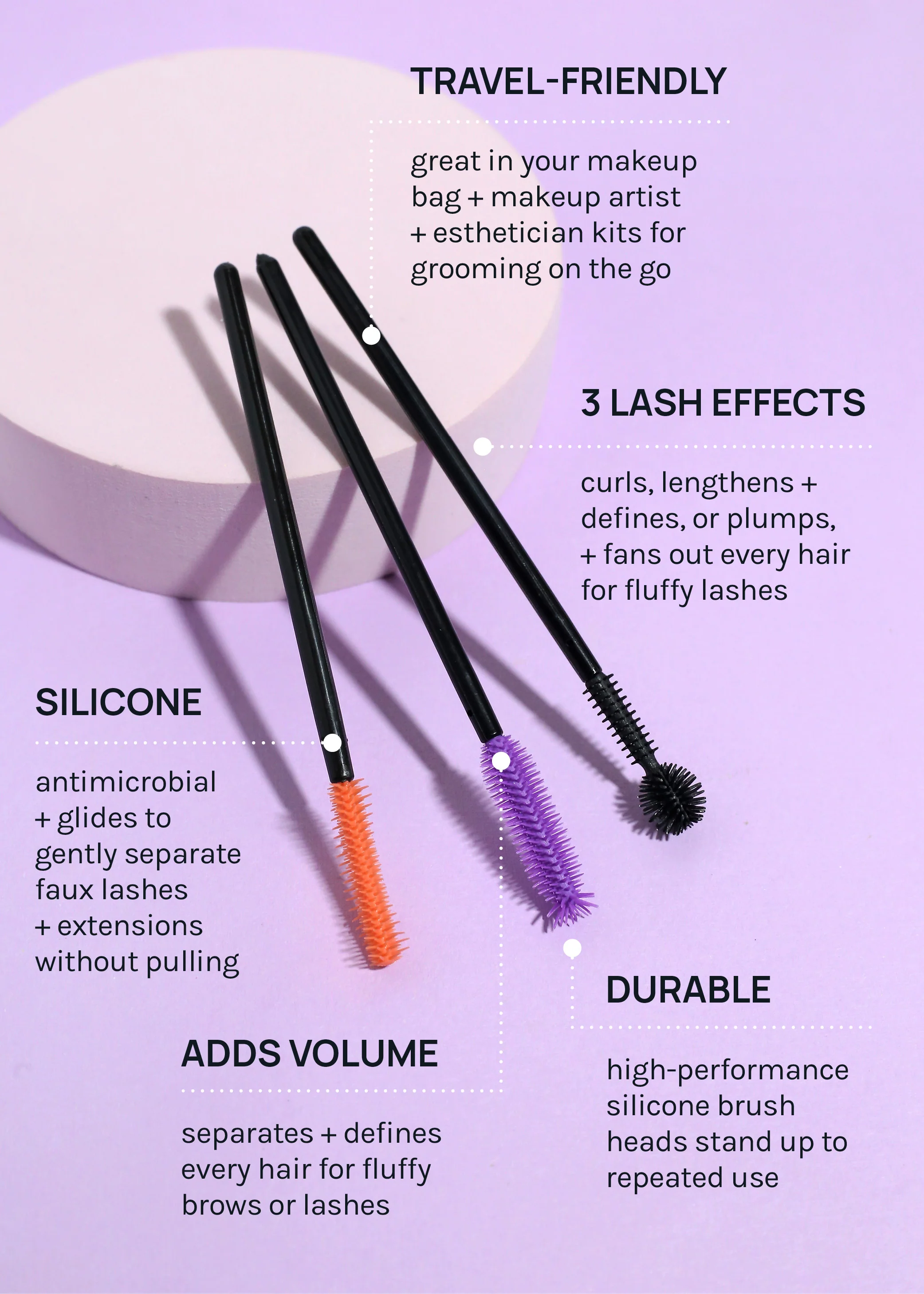 AOA Disposable Silicone Lash + Brow Wands - Image 4