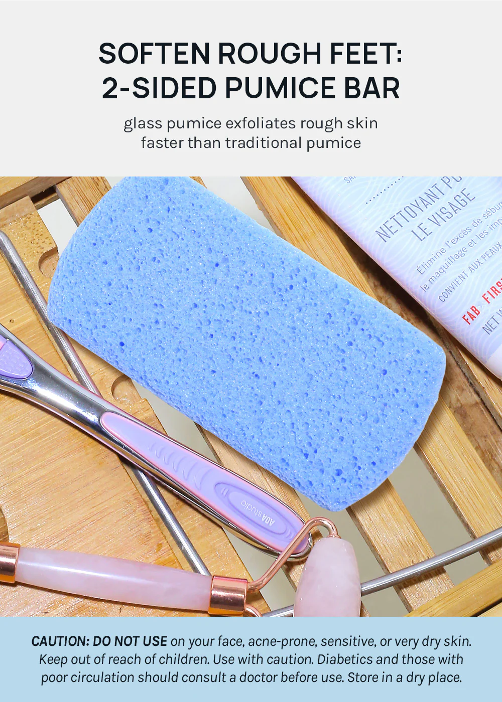 AOA Double-Sided Glass Pumice Bar - Image 2