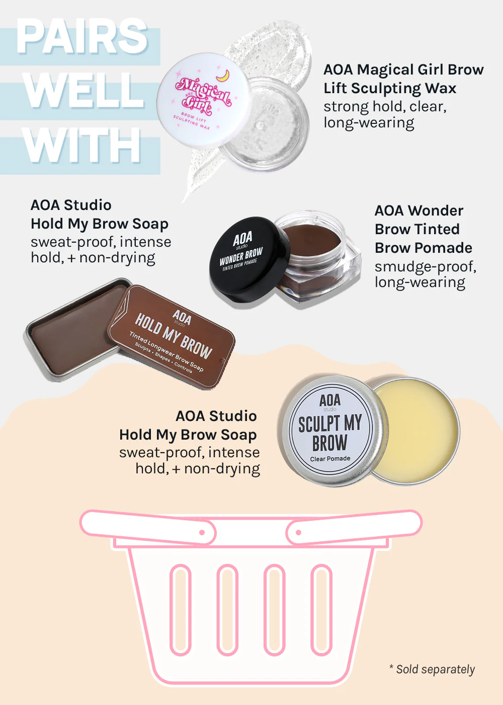 AOA Dual Brow Comb + Spoolie - Image 6