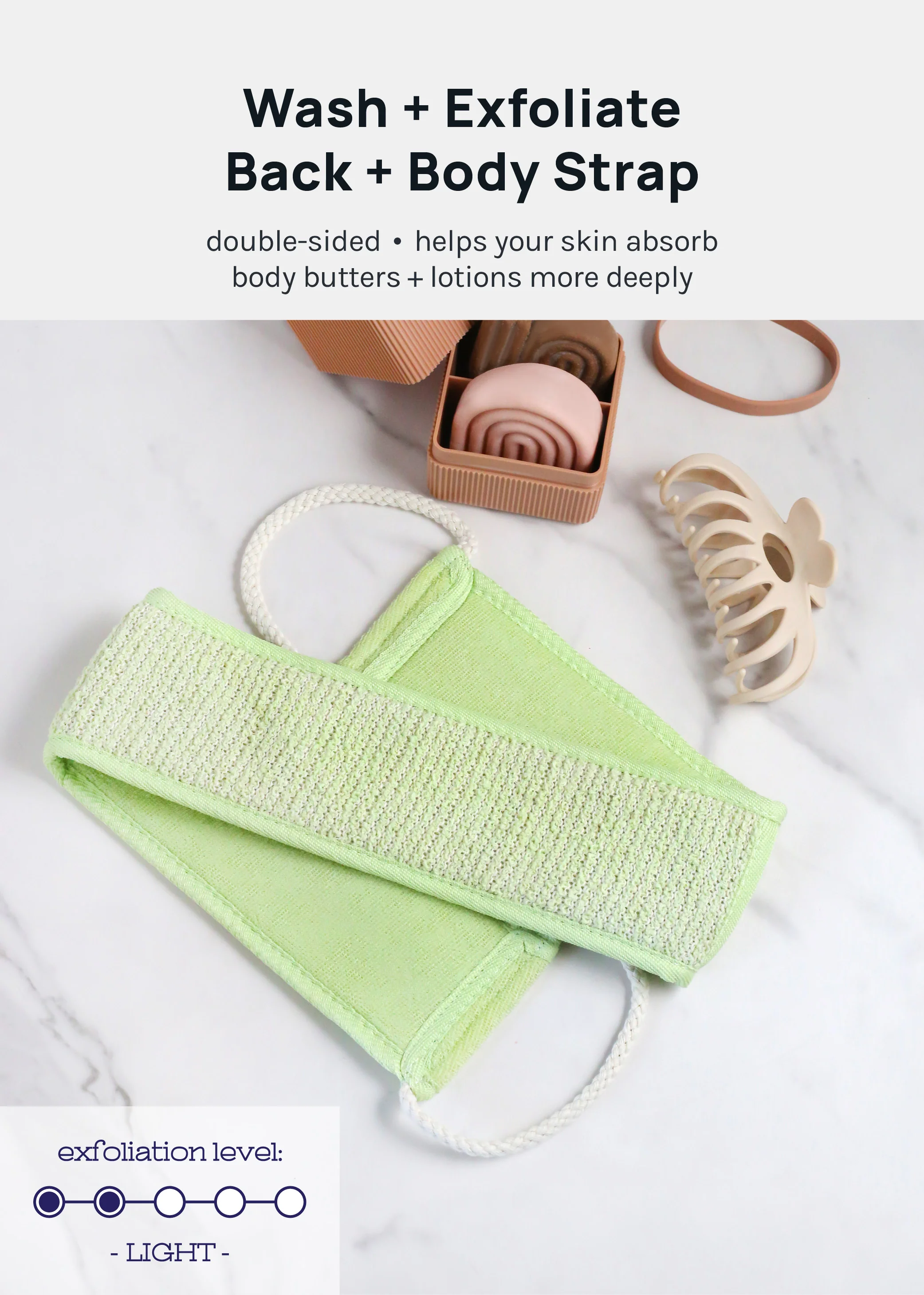AOA Dual Exfoliating Body Scrubber - Image 3