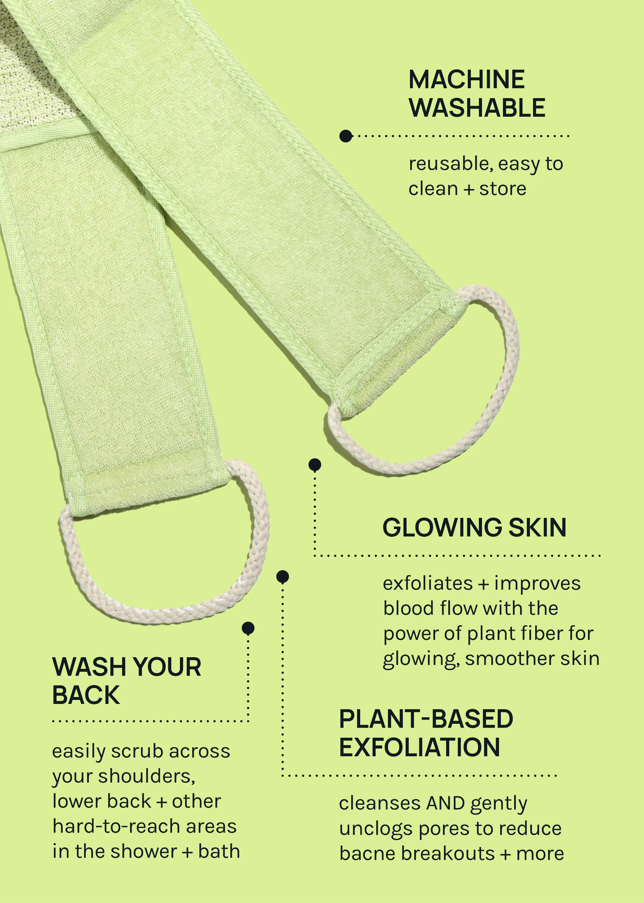 AOA Dual Exfoliating Body Scrubber - Image 4