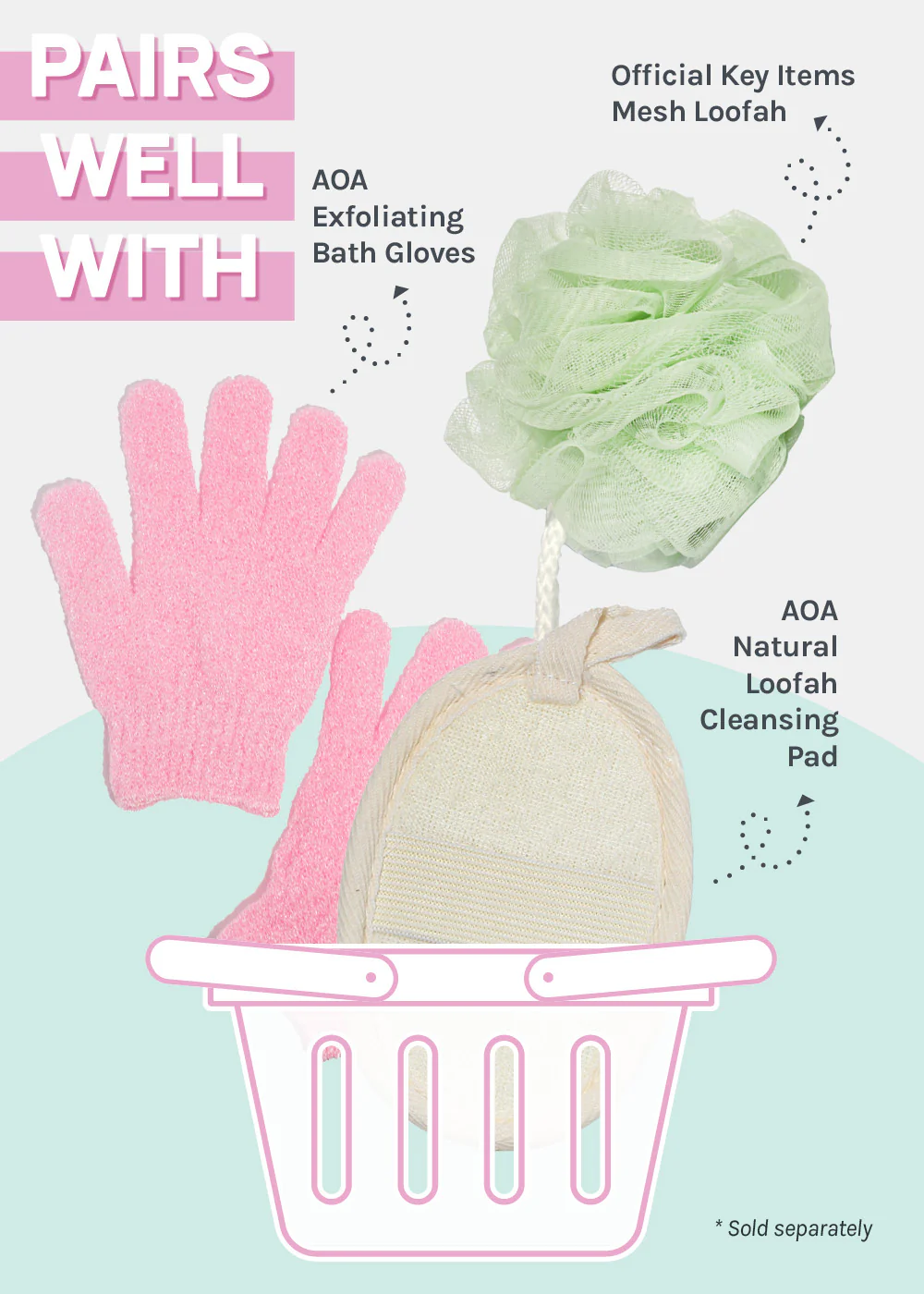 AOA Exfoliating Back + Body Scrub Towel - Image 4