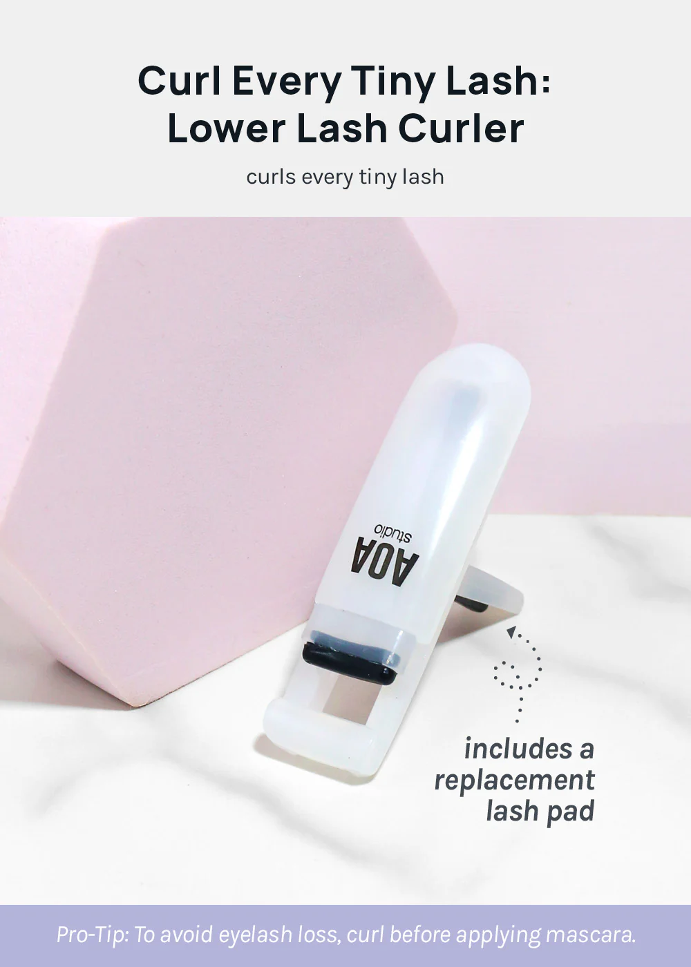 AOA Eyelash Detail Mini Curler - Image 2