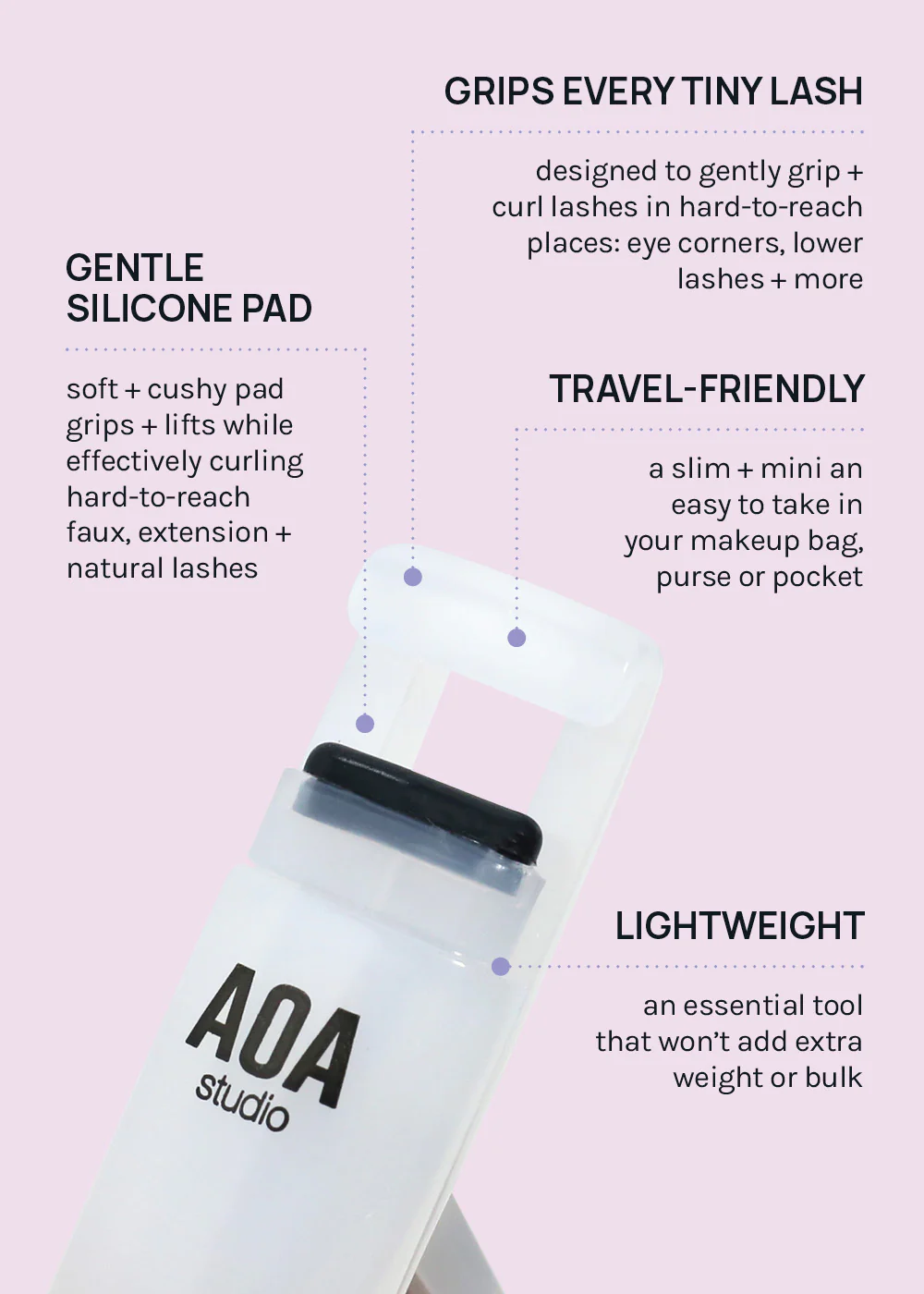 AOA Eyelash Detail Mini Curler - Image 4