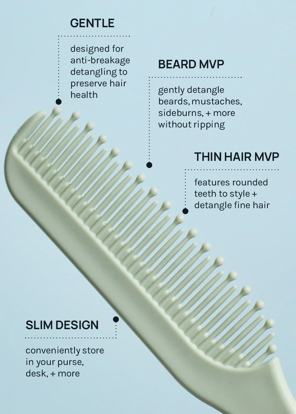 AOA Fine Hair Detangling Comb - Image 2