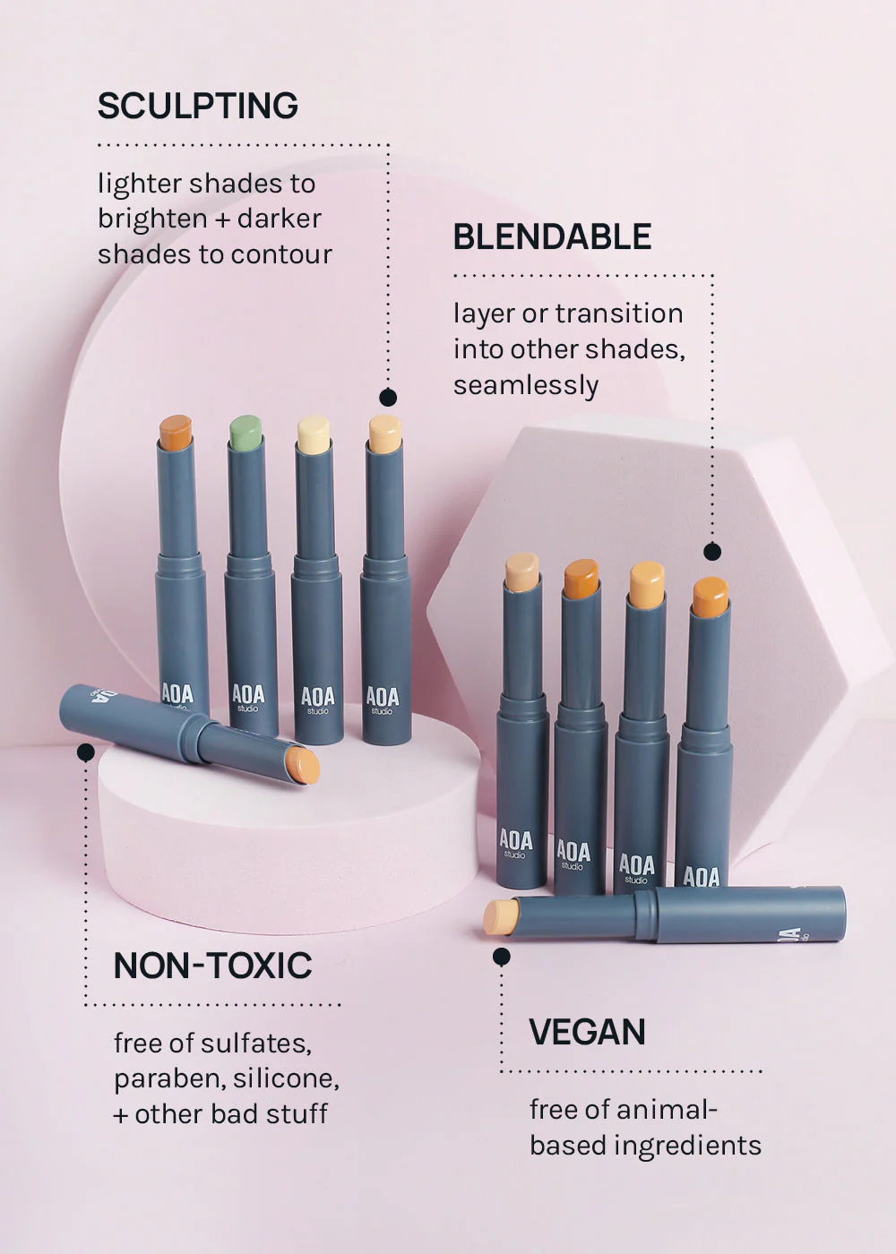 AOA Flaw Eraser Concealer Sticks - Image 5