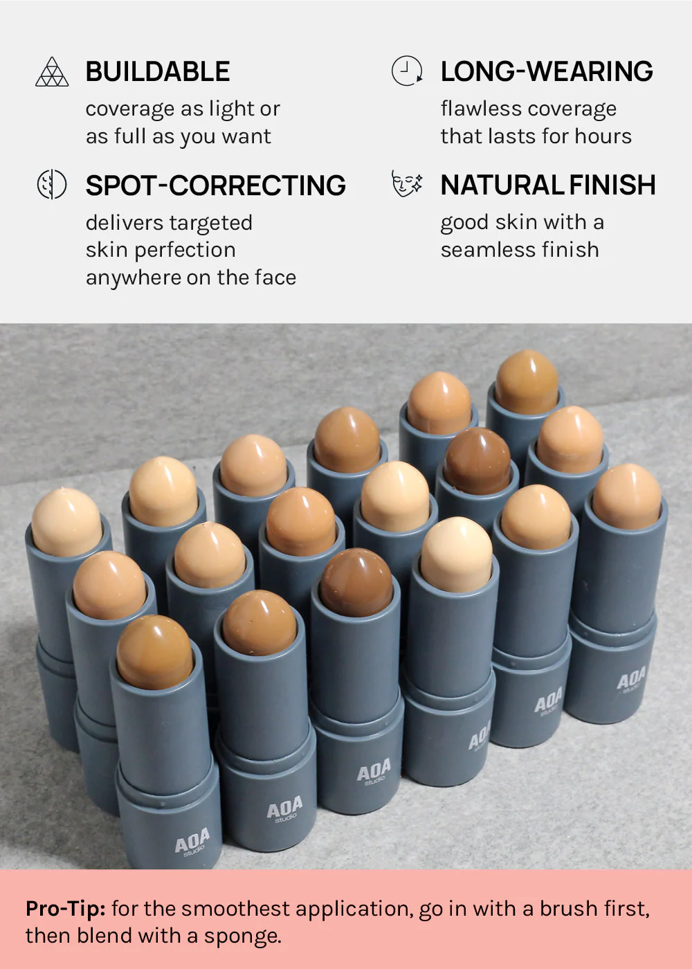 AOA Flaw Eraser Foundation Sticks - Image 4