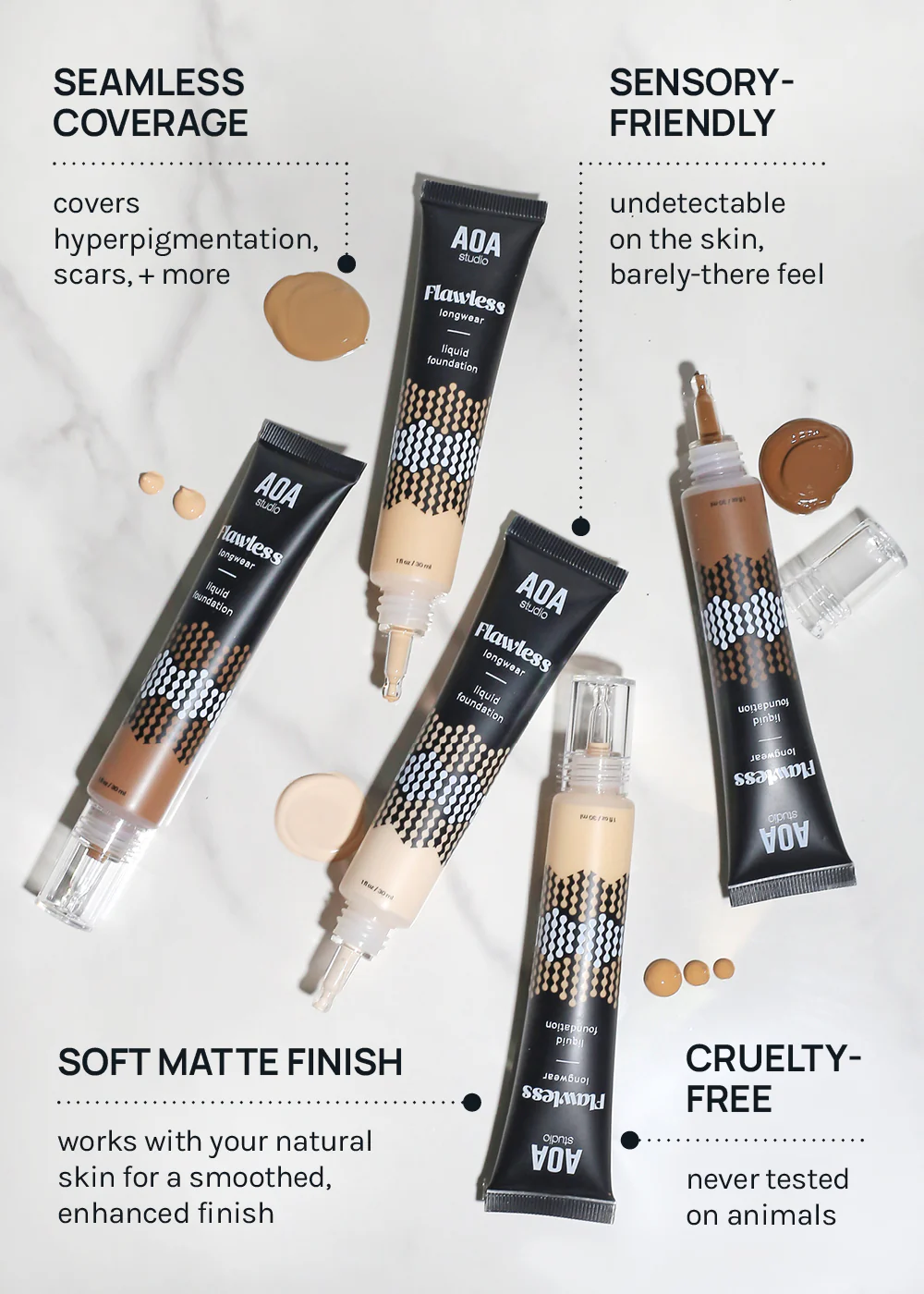 AOA Flawless Liquid Foundation - Image 6