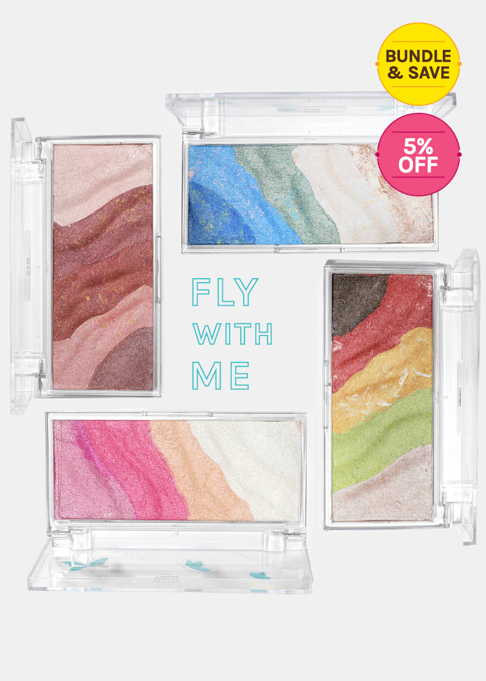AOA Fly with Me Baked Eyeshadow • Blush Highlighter - Image 11