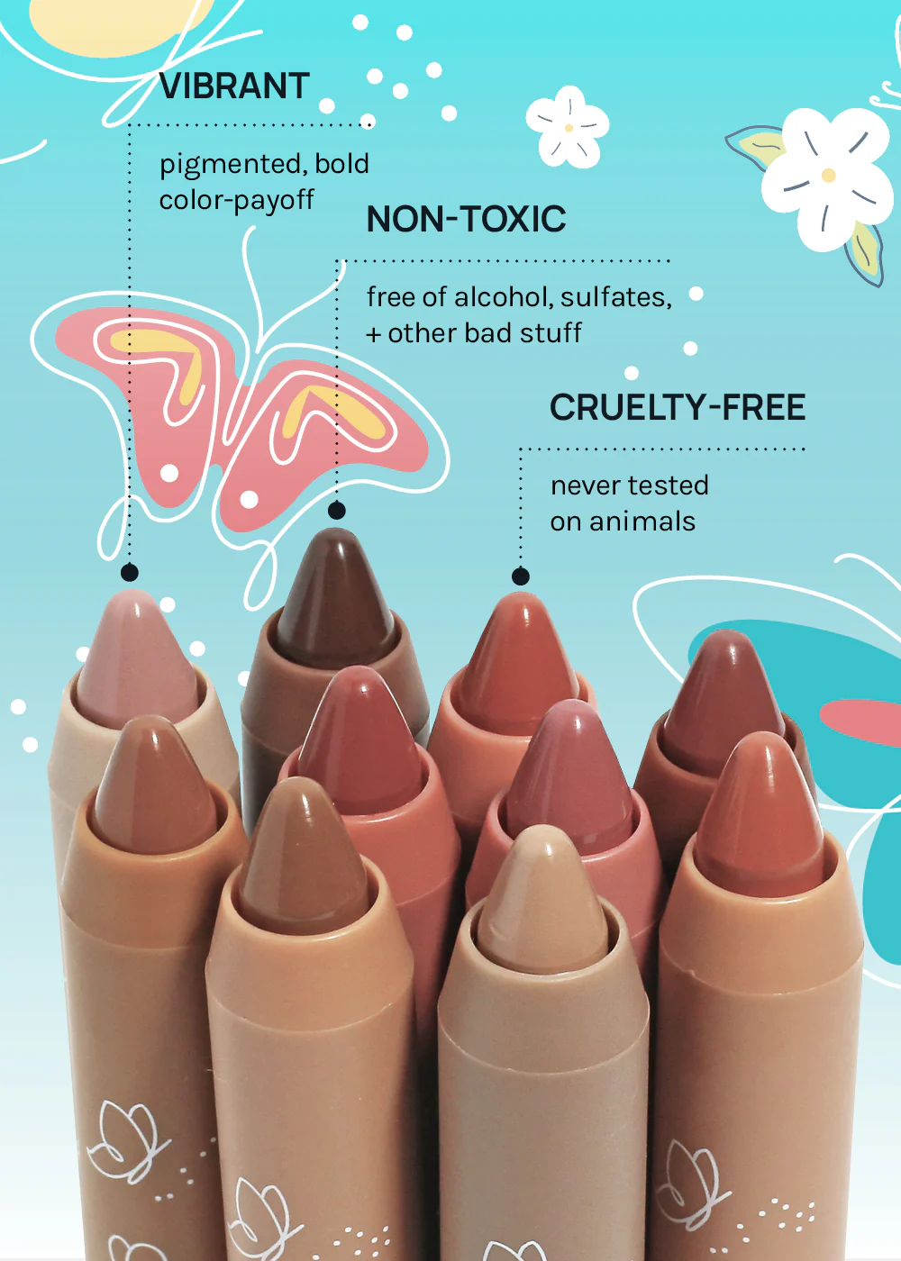 AOA Fly with Me Lip Crayons - Image 6