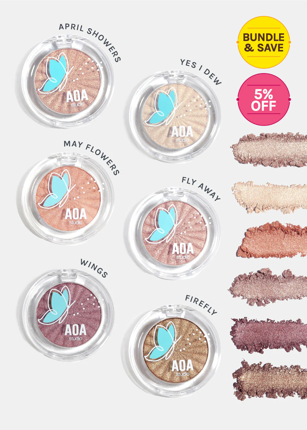 AOA Fly with Me Shimmer Eyeshadows - Image 14